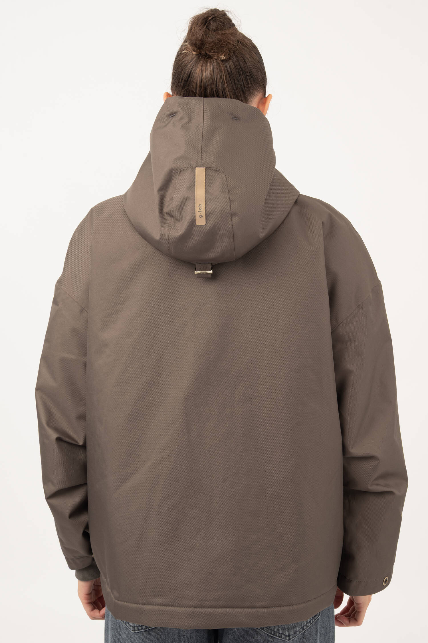 Kapuzenjacke ROSIE in Taupe