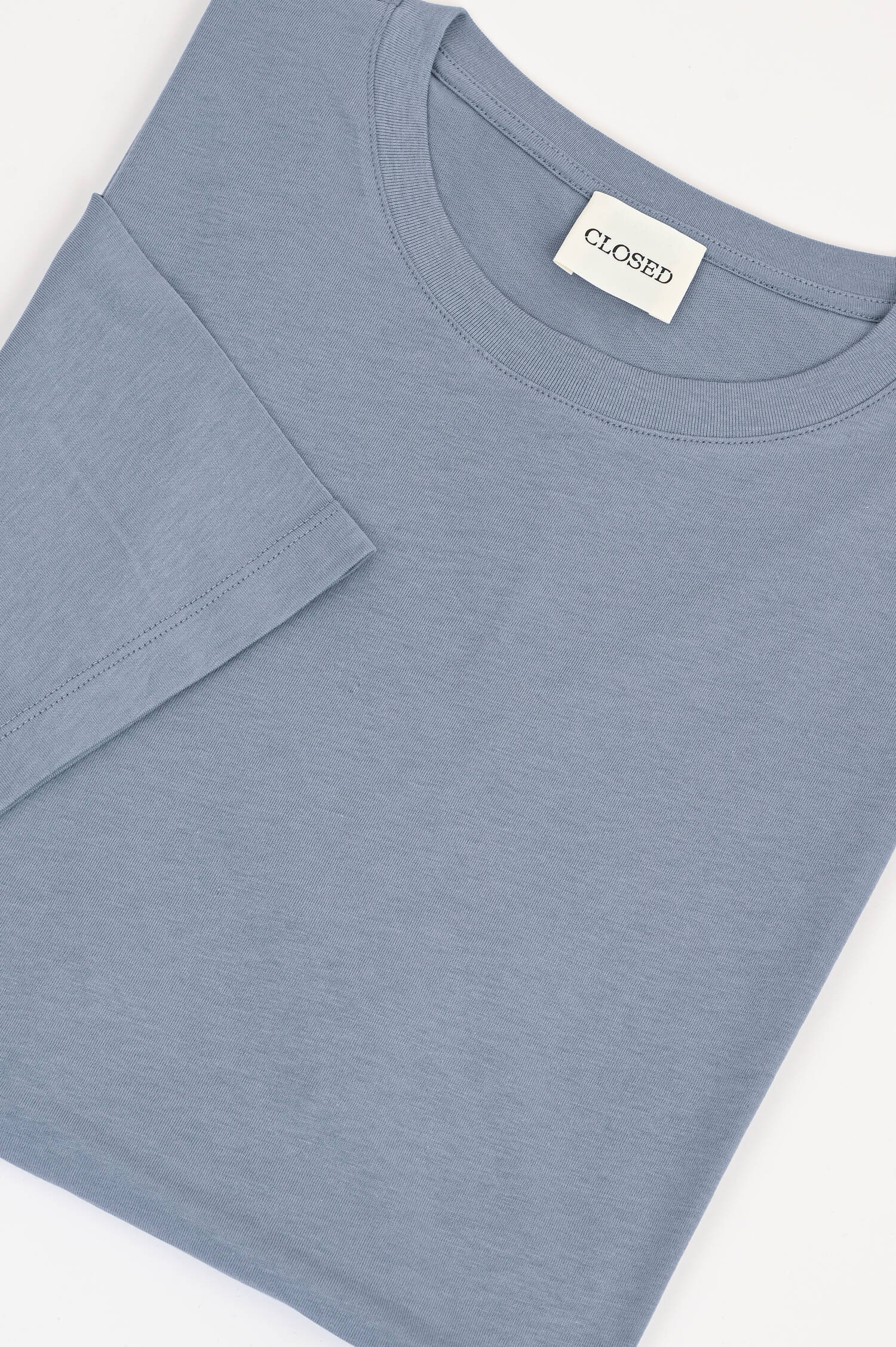 Basic Kurzarm-Shirt in Grau