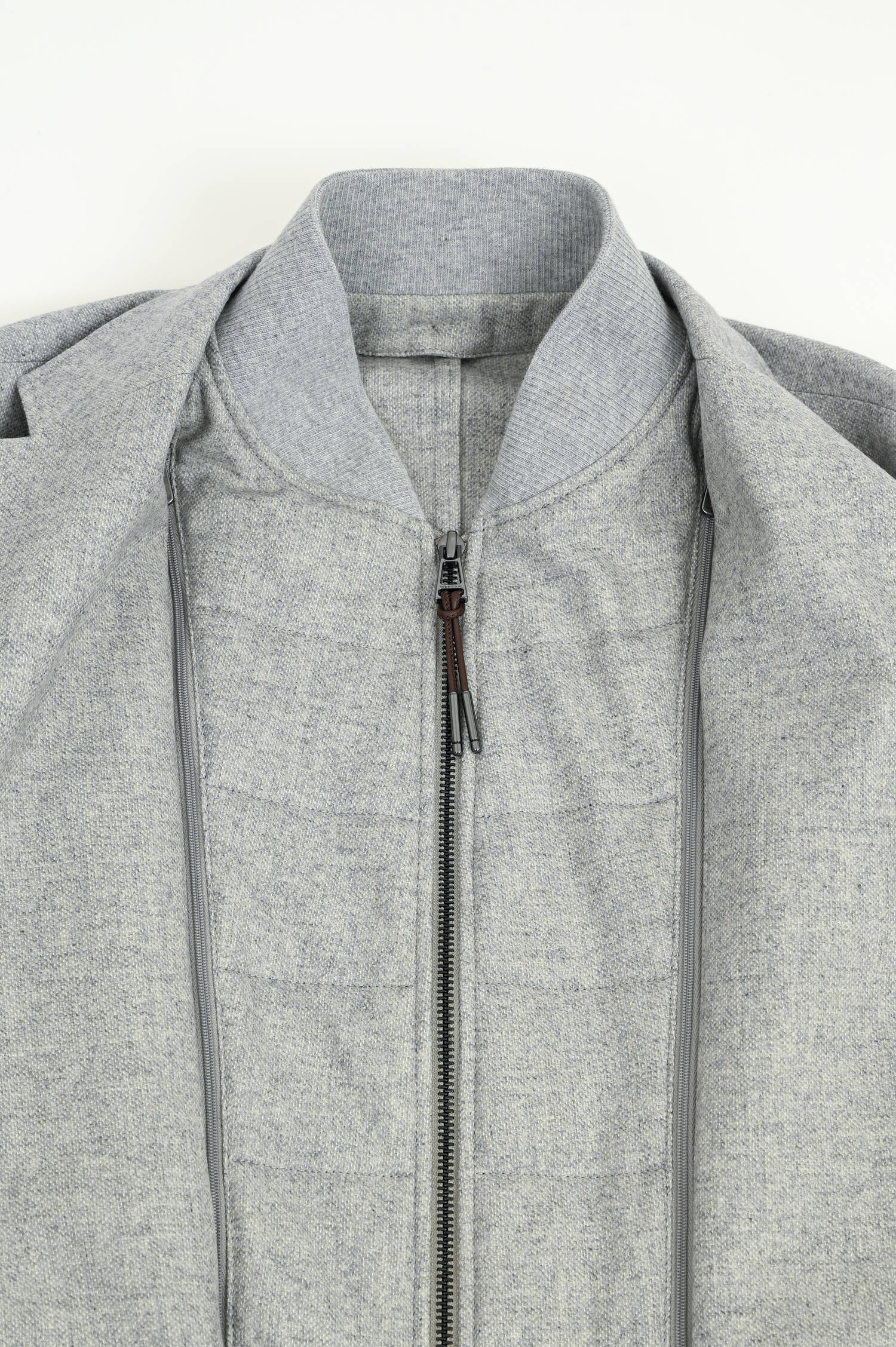 Sakko mit herauszippbarem Inlay in Grau