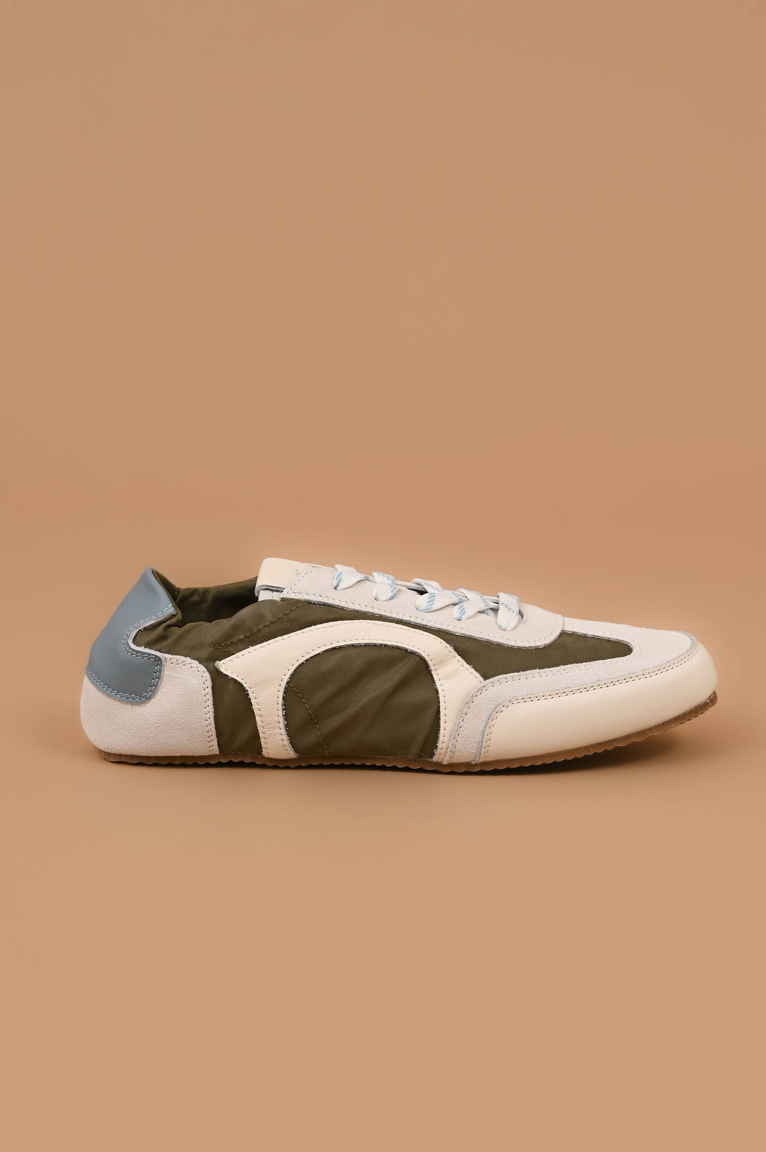 Sneaker SPORTY SOFTNESS in Khaki/Blau/Weiß