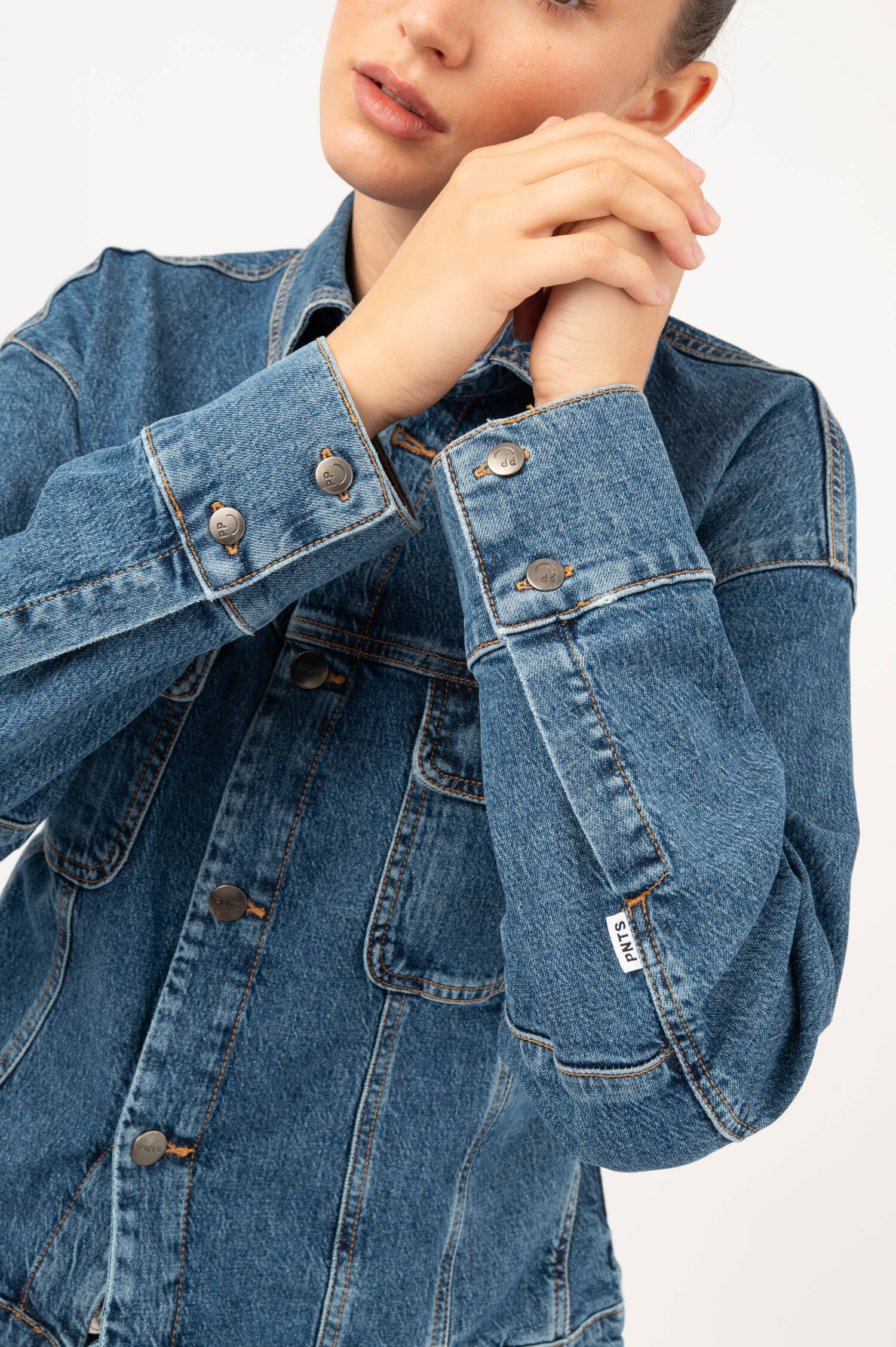 Denim-Jacke THE SUIT UP in Mittelblau