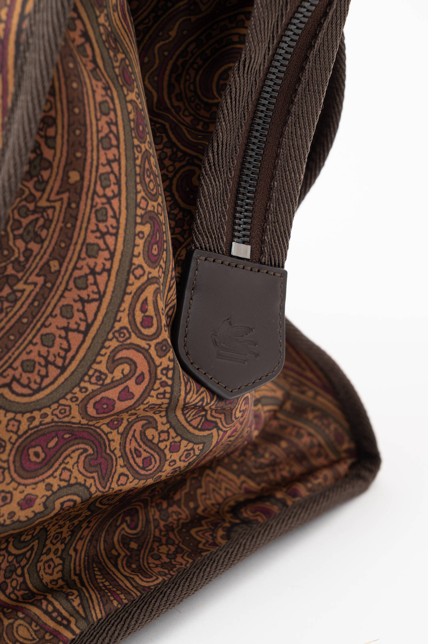 Paisley-Reisetasche in Braun