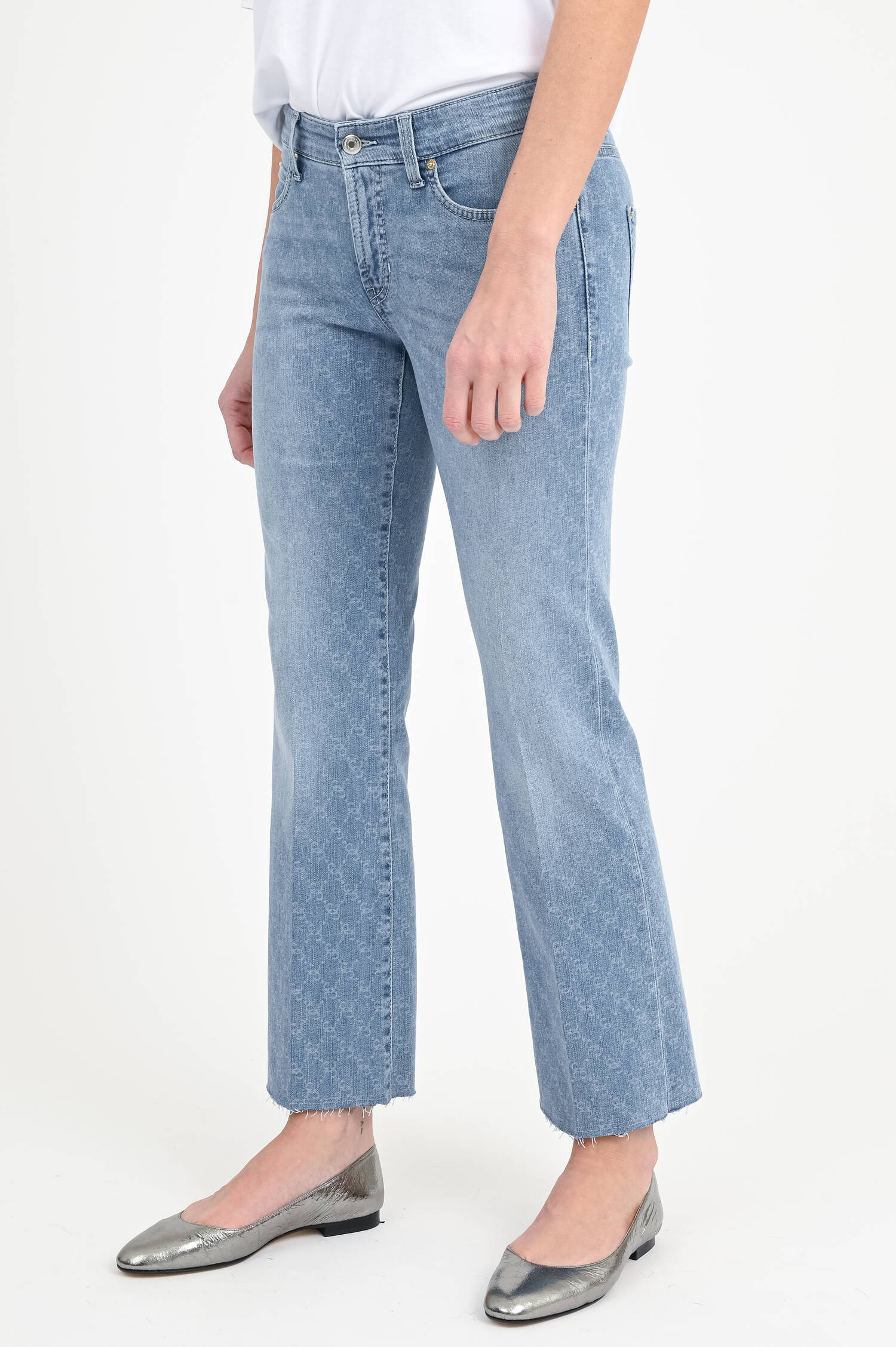 Dezent gemusterte Jeans PARIS EASY in Hellblau