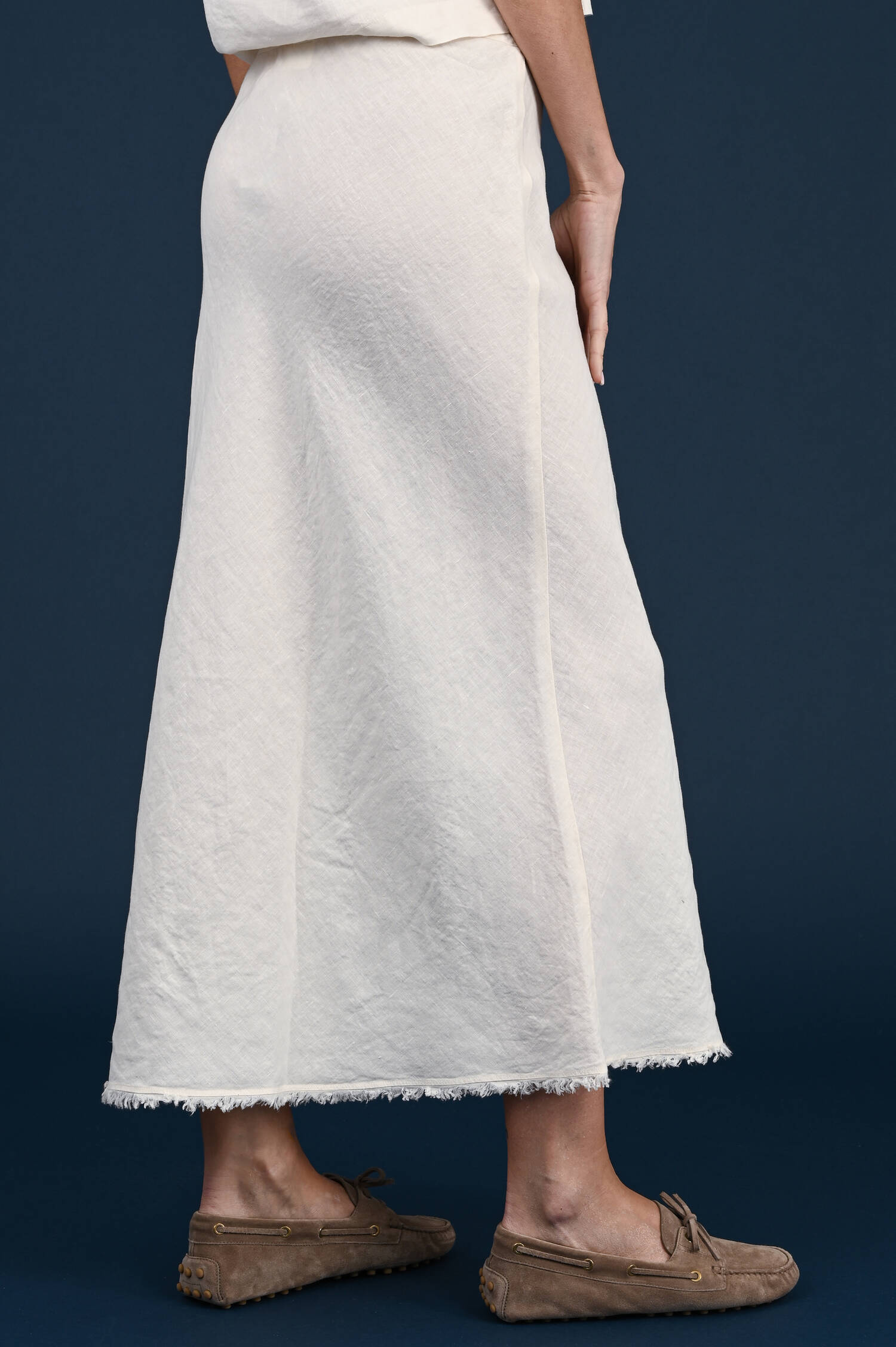 Leinenschlupfrock in Shellbeige Leinenschlupfrock in Shellbeige