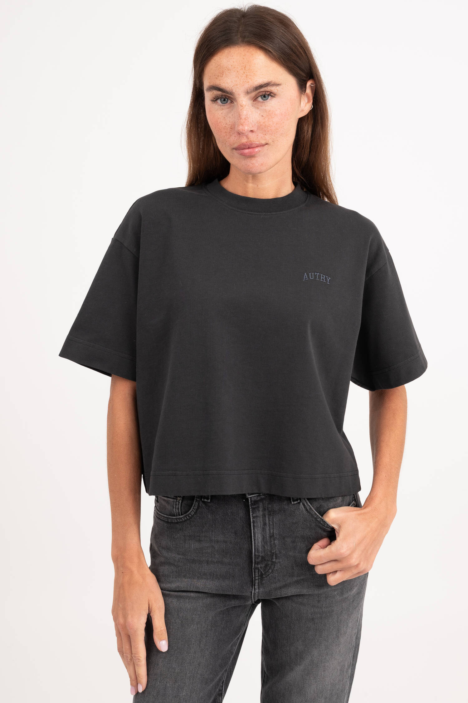 Oversize T-Shirt in Anthrazit