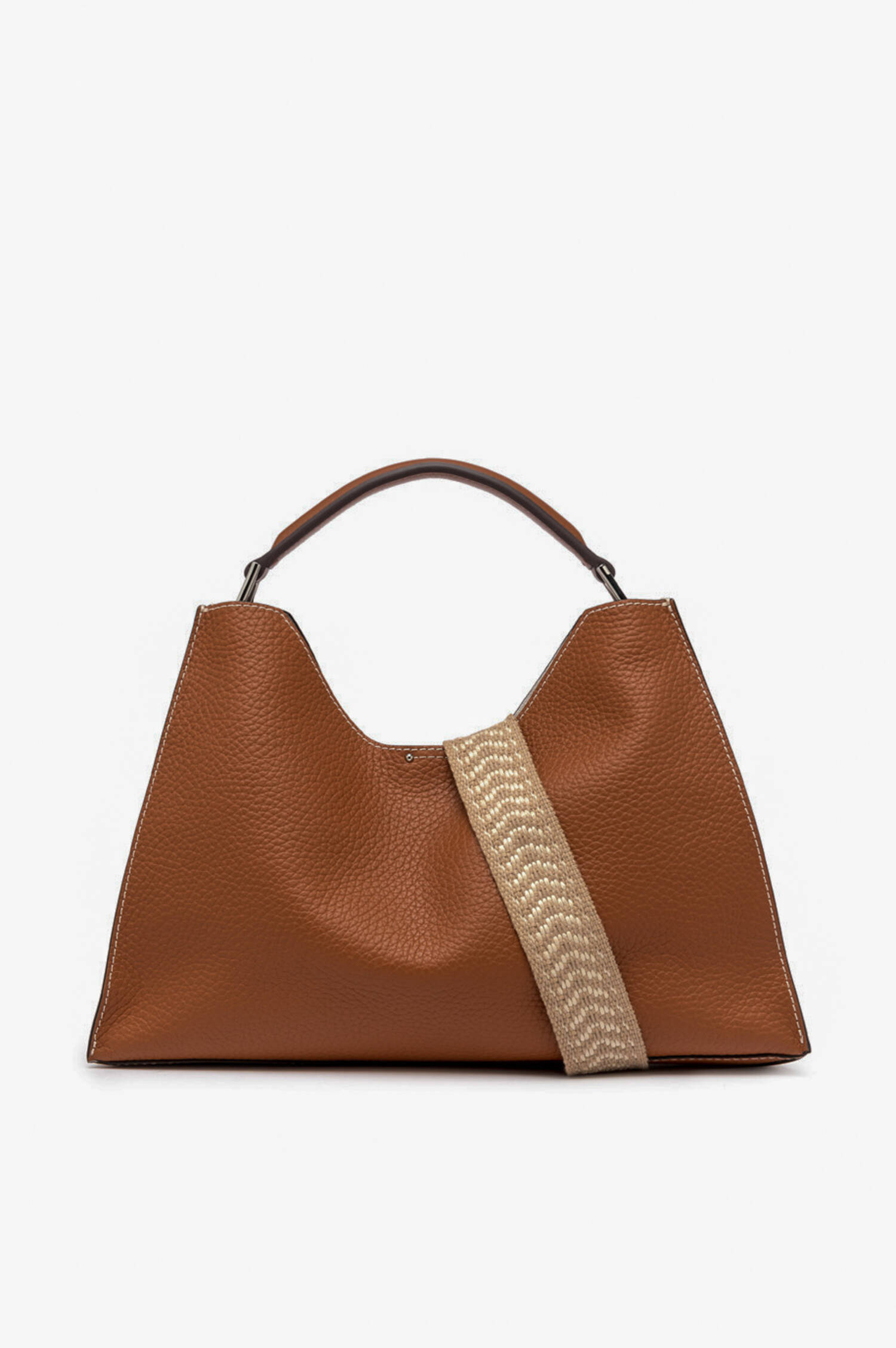 Tasche AURORA mit Schulterriemen in Caramel