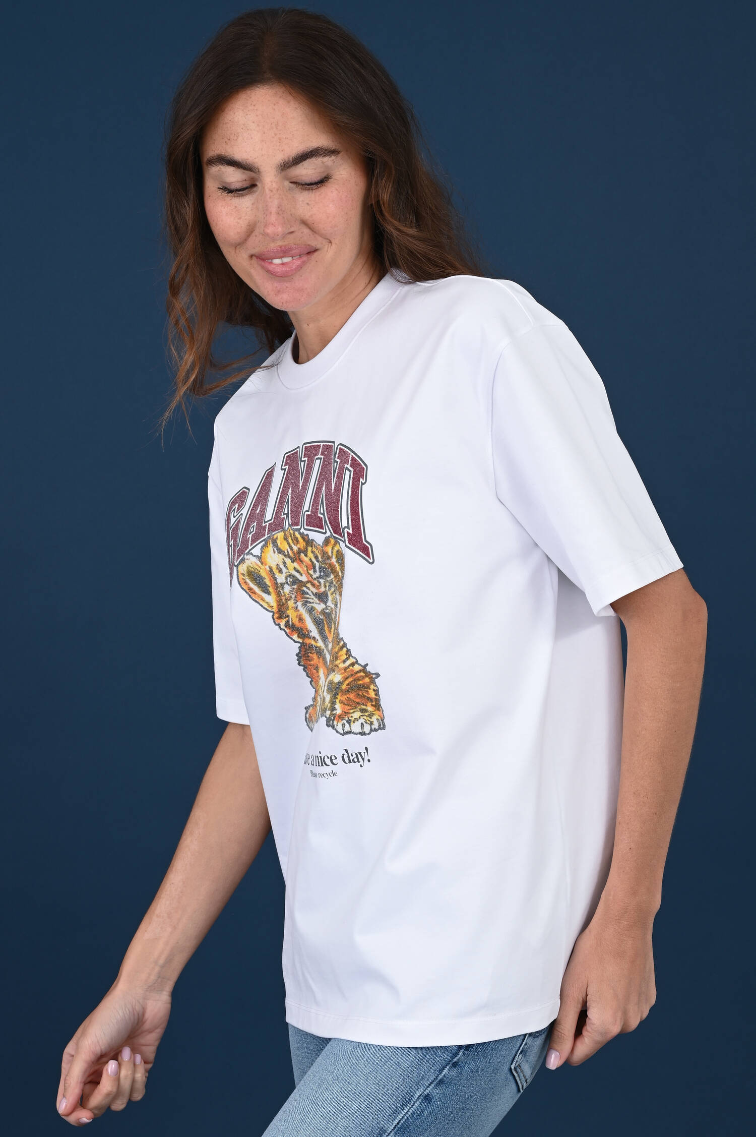 T-Shirt BABY TIGER in Bright White