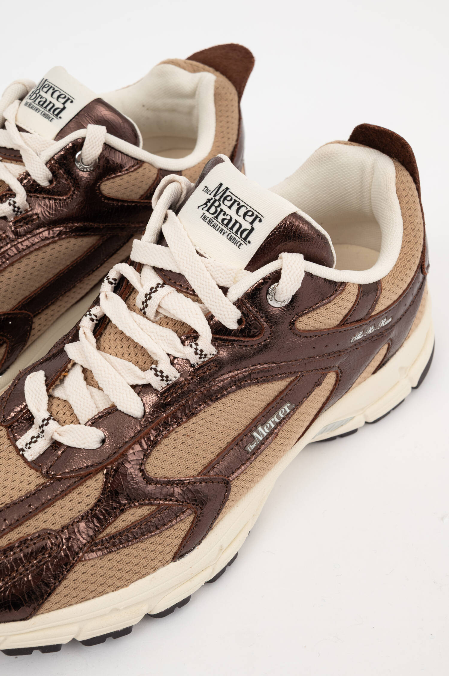 Sneaker RE-RUN CRACKED in Braun Sneaker RE-RUN CRACKED in Braun