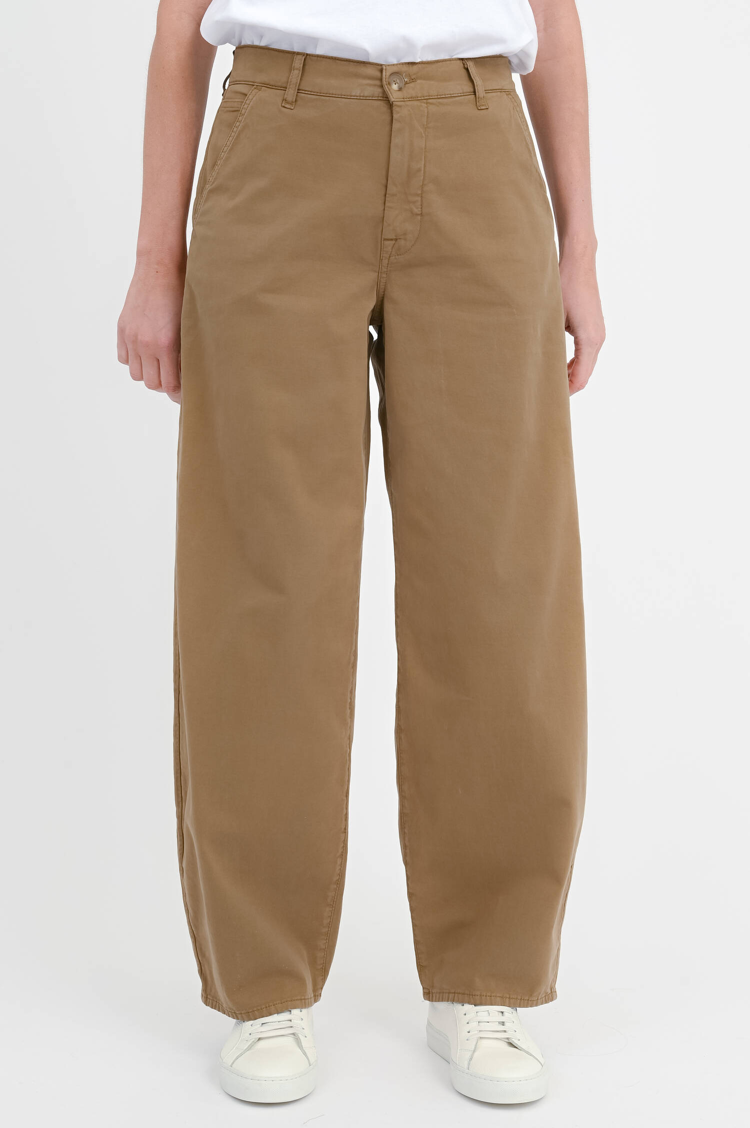 Wide-Leg Hose BONNIE in Dark Camel