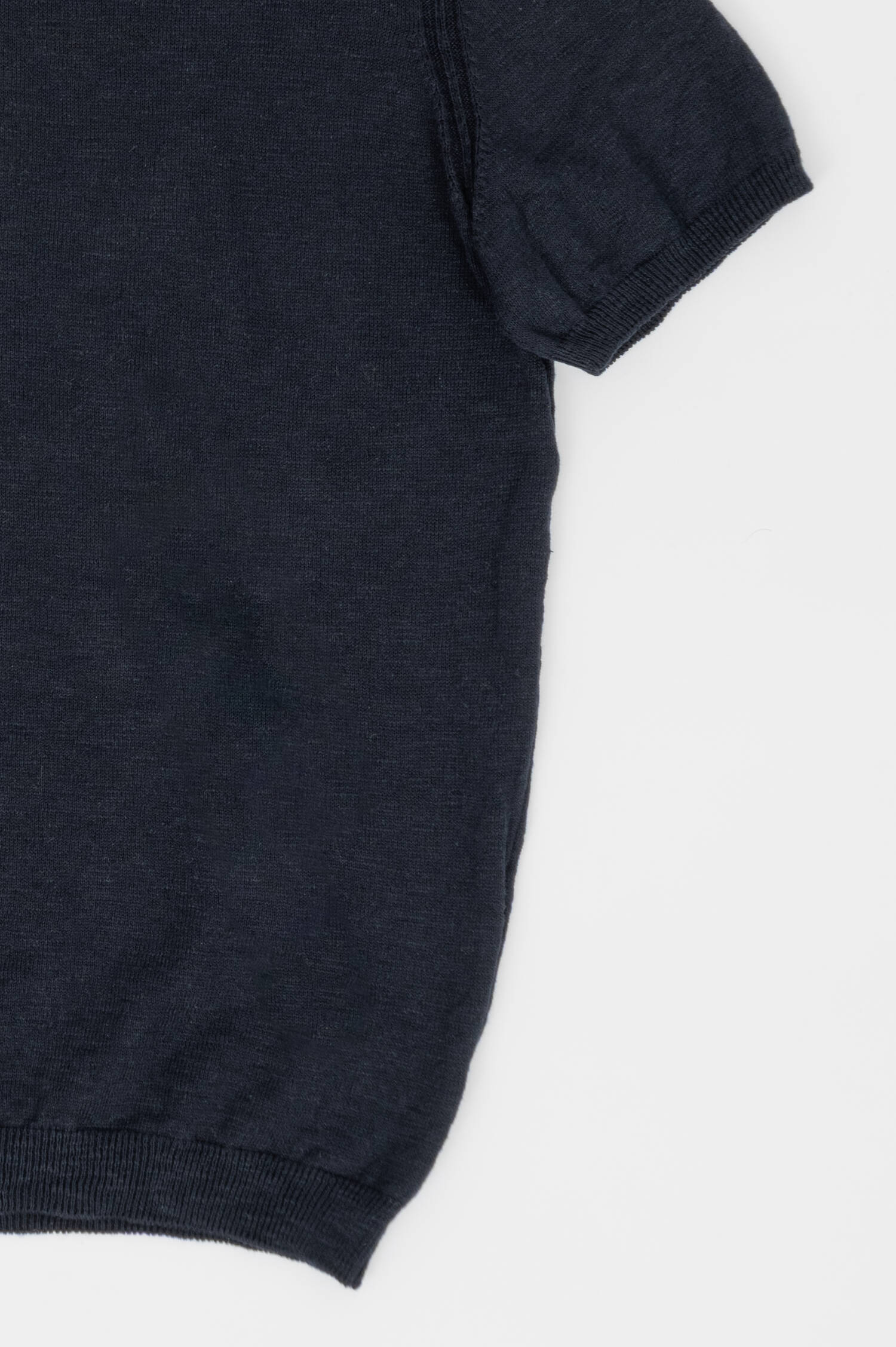 Strickpolo in Navy