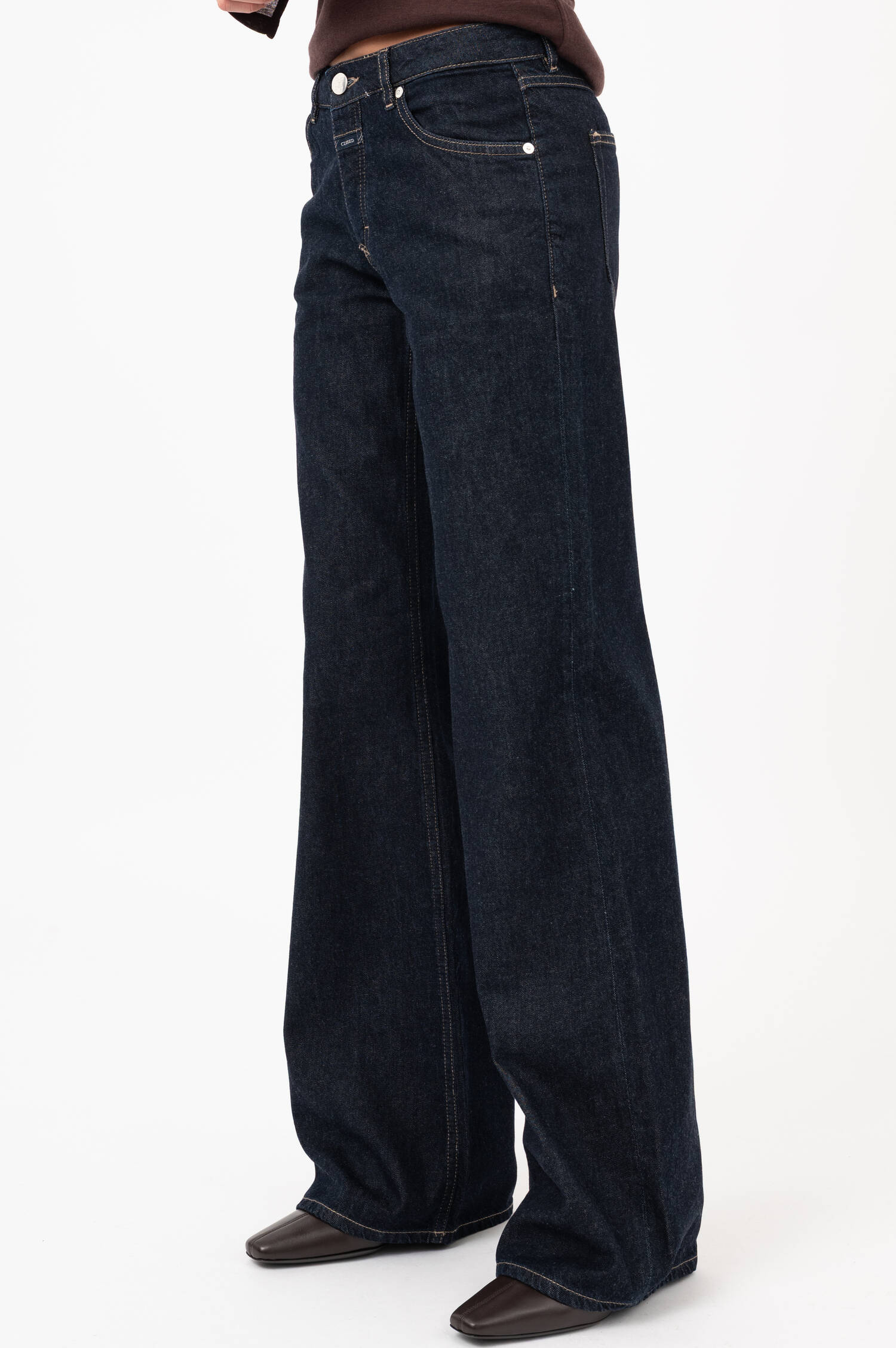 Wide-Leg-Jeans GILLAN in Dunkelblau