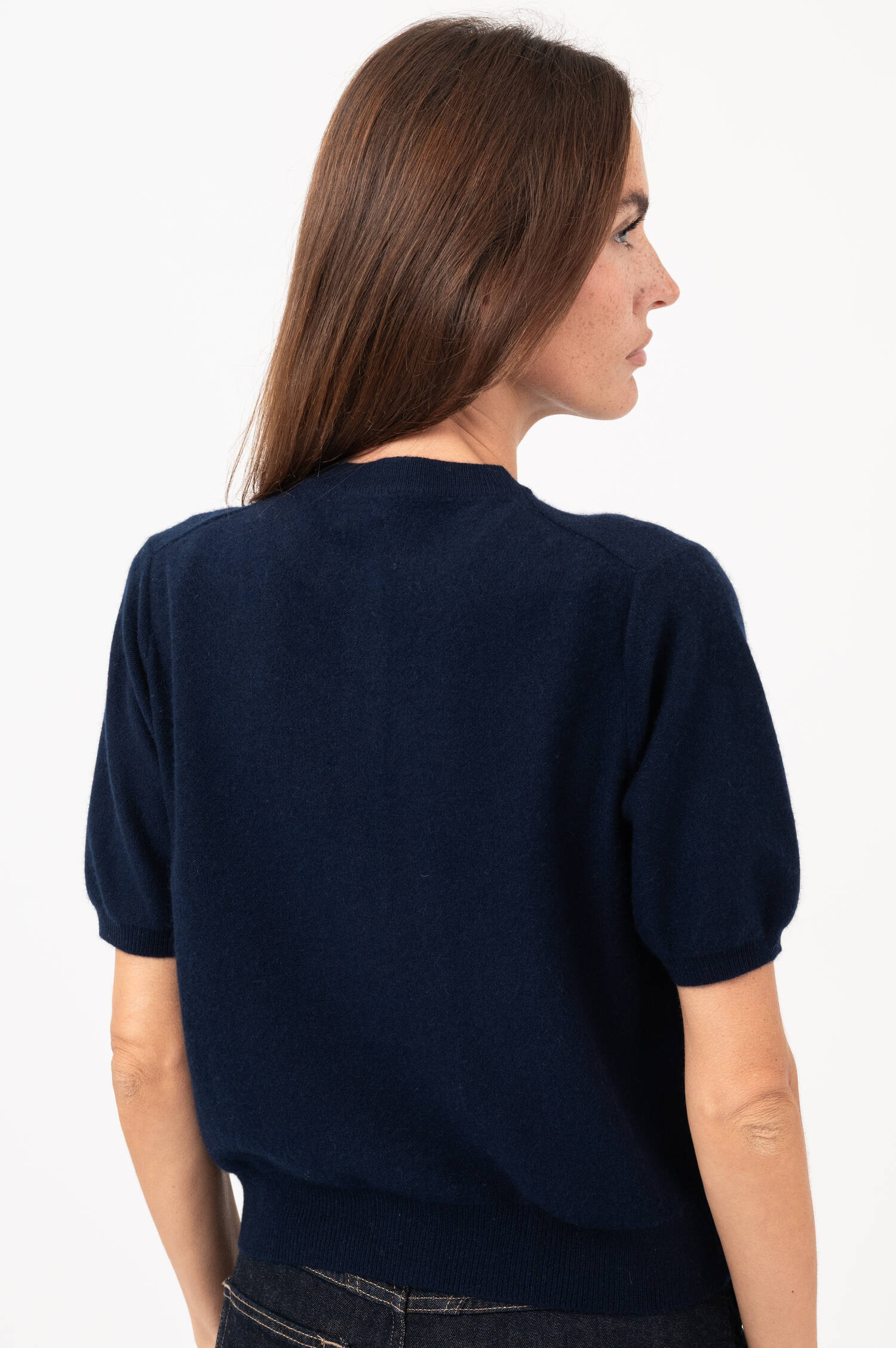 Cashmere-Cardigan in Navy