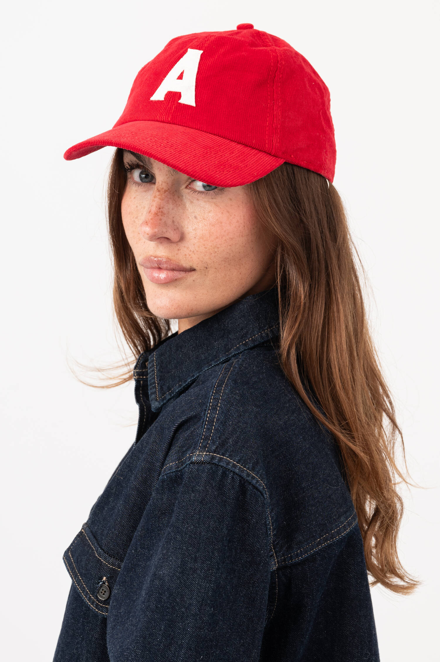 Cord-Basecap A in Rot