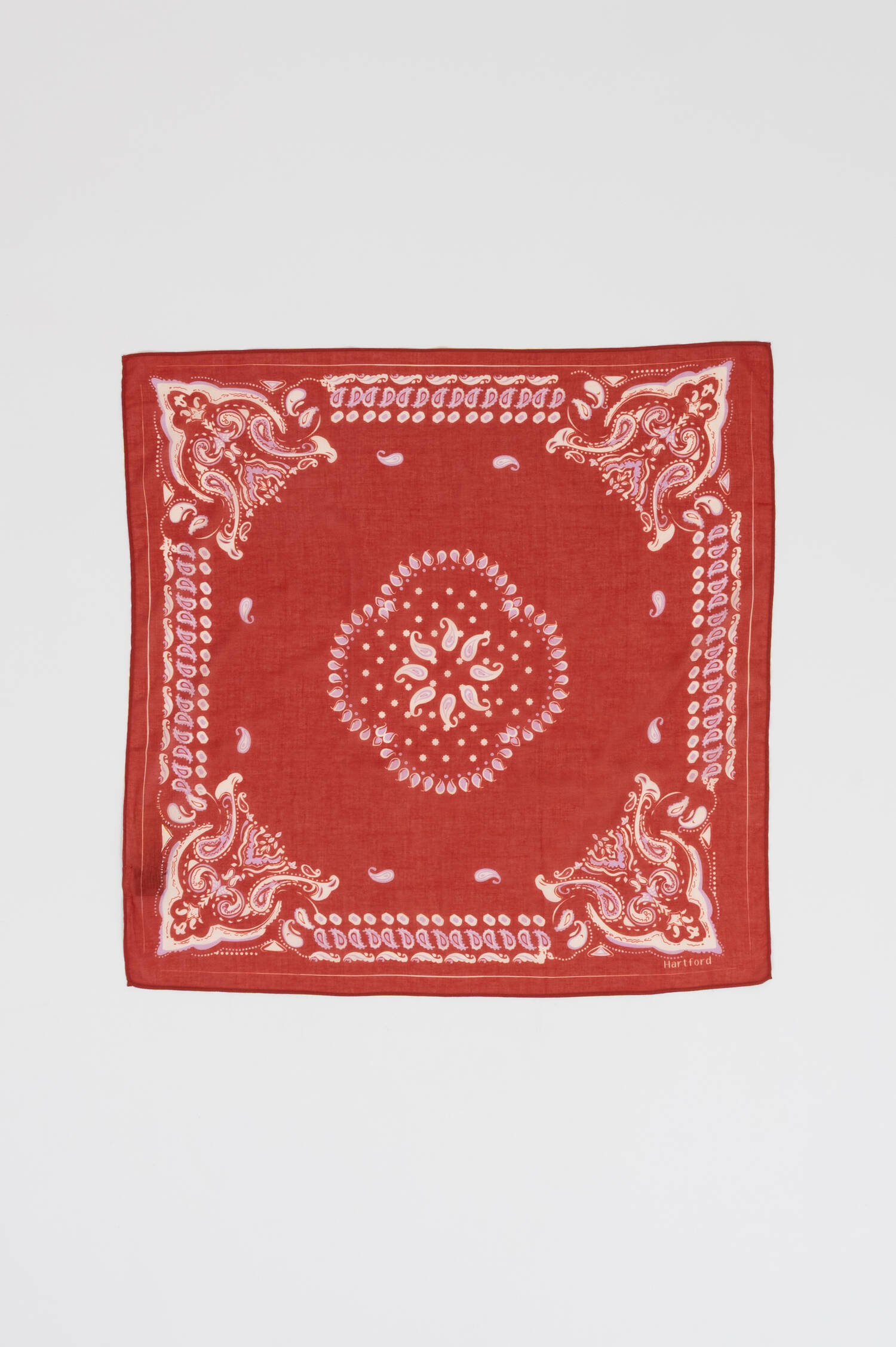 Tuch mit Paisley Print in Rot