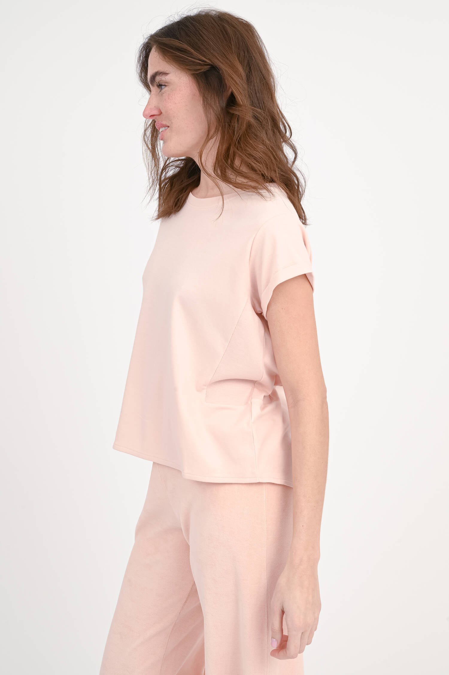 Baumwollshirt LILY in Peach