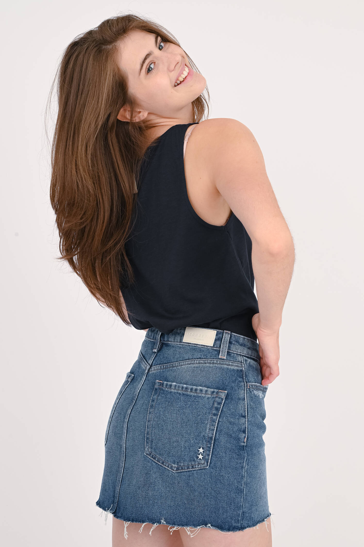 Jeansrock NELLY in Mittelblau