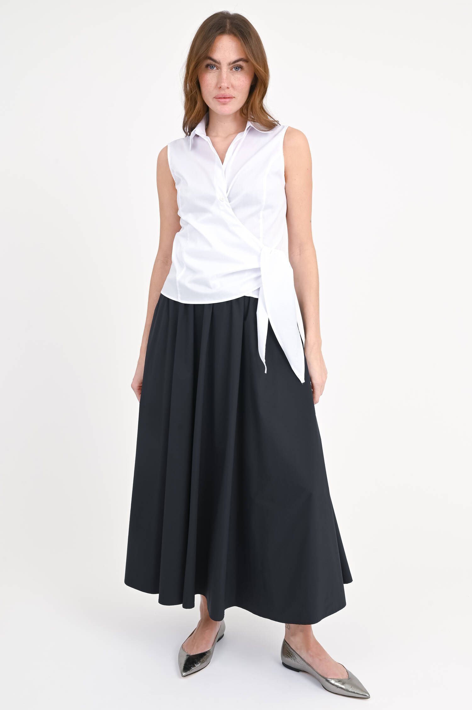 Wickelbluse IDA in Weiß