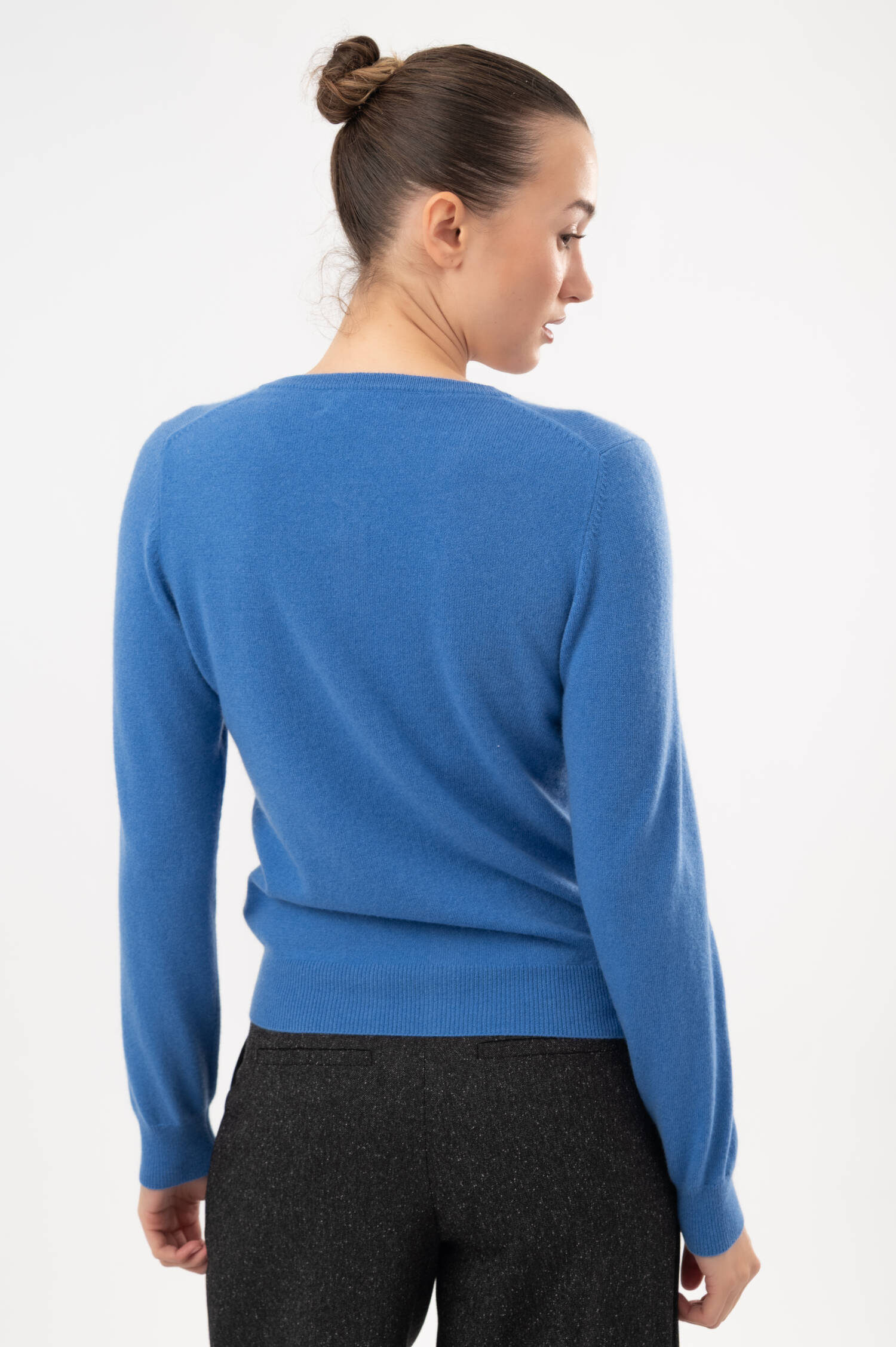 Cashmere-Cardigan in Azurblau Cashmere-Cardigan in Azurblau