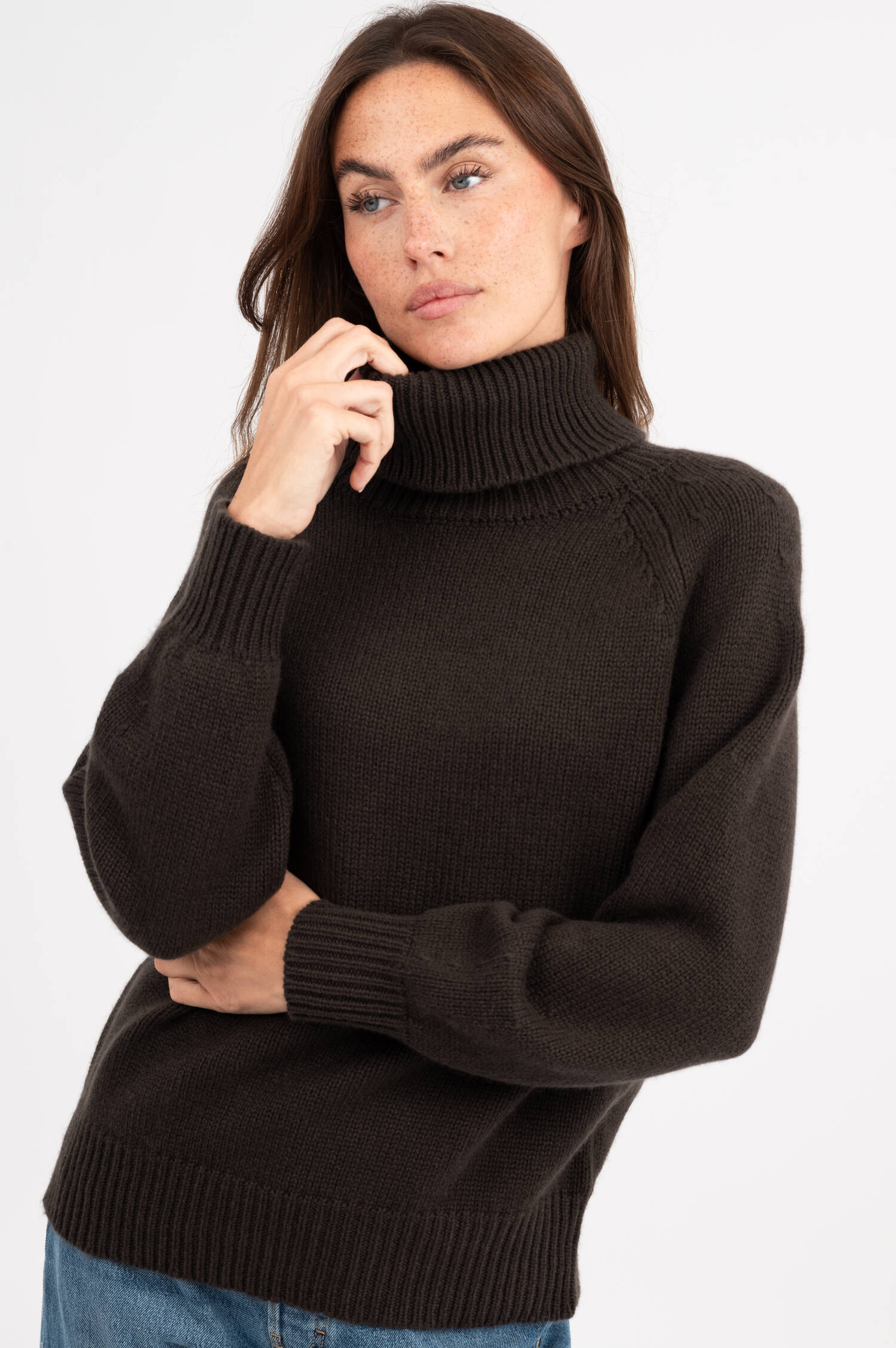 Cashmere Pullover in Dunkelbraun Cashmere Pullover in Dunkelbraun