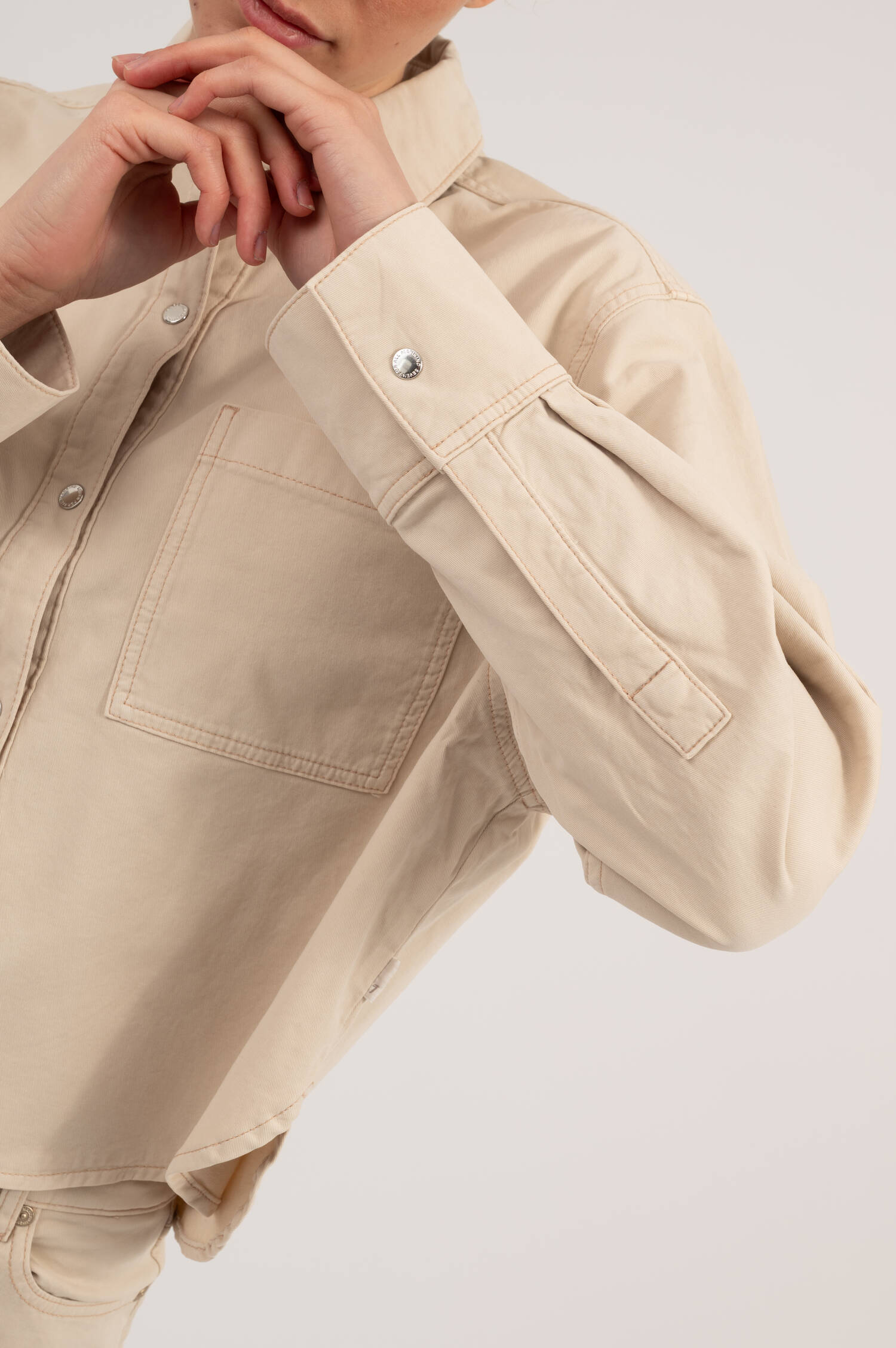 Bluse IVY SHIRT in Creme