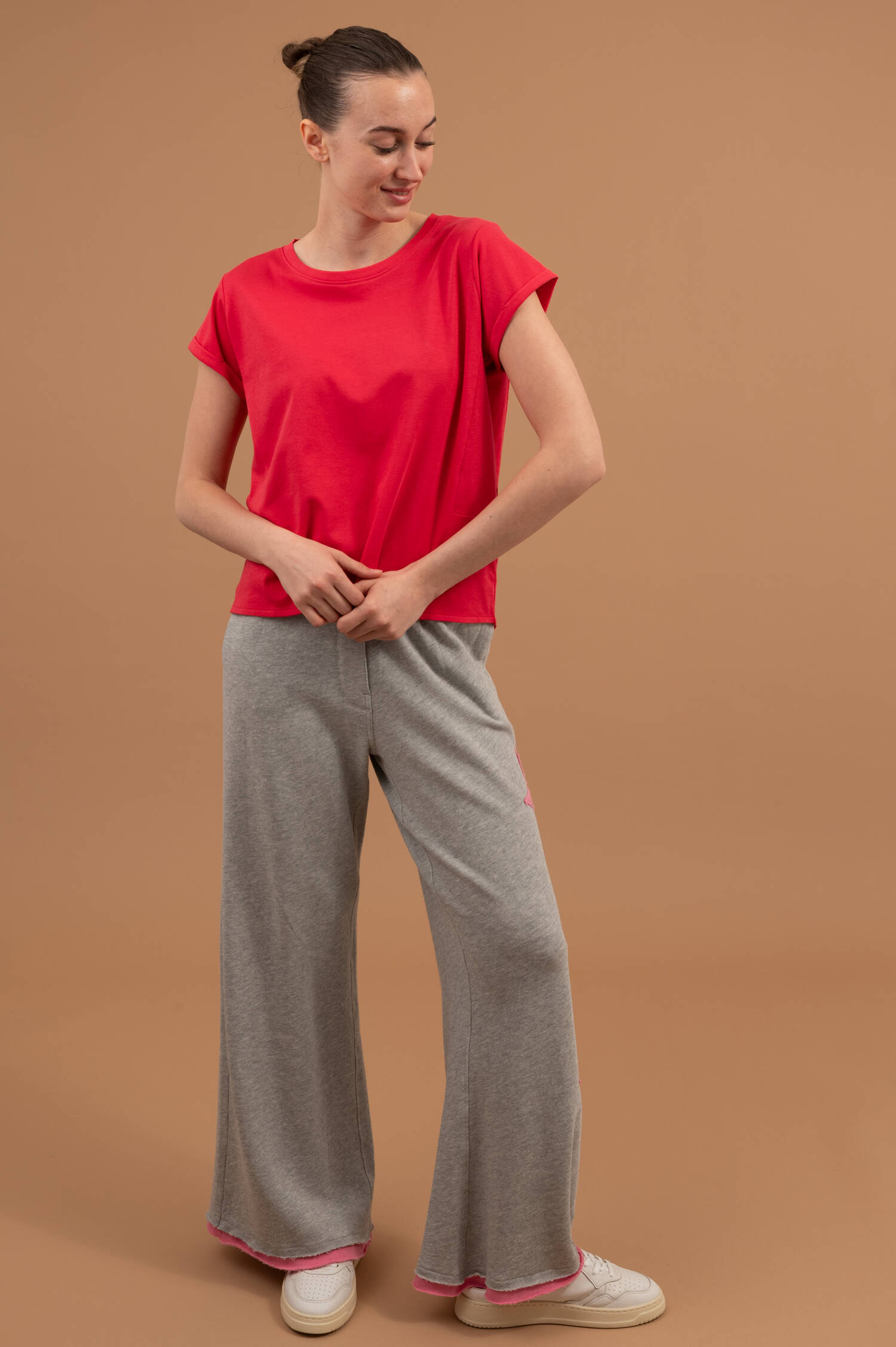 Bio Baumwoll-Shirt LILY in Geraniumpink