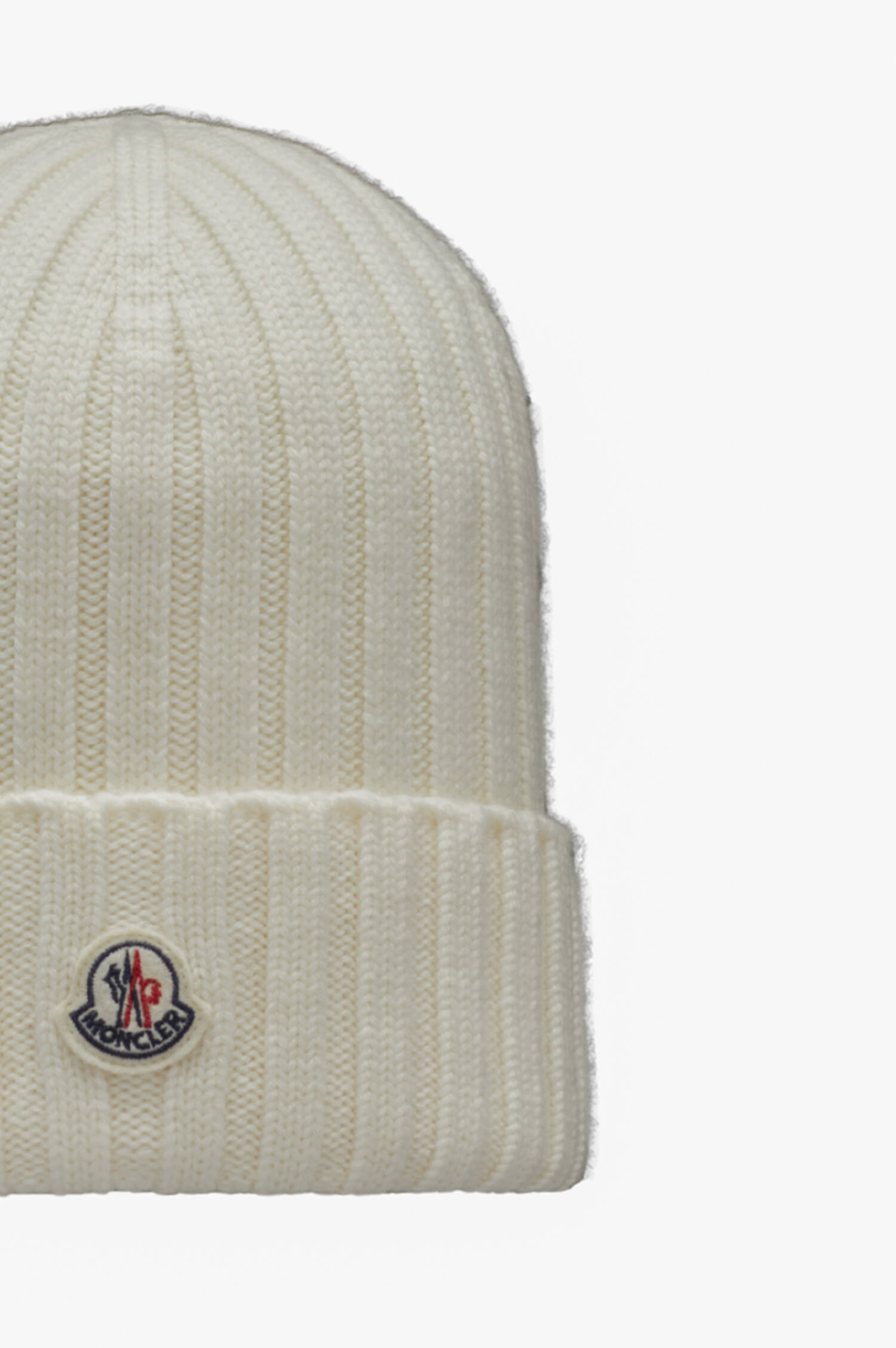 Wollmütze mit Logo in Creme Wollmütze mit Logo in Creme