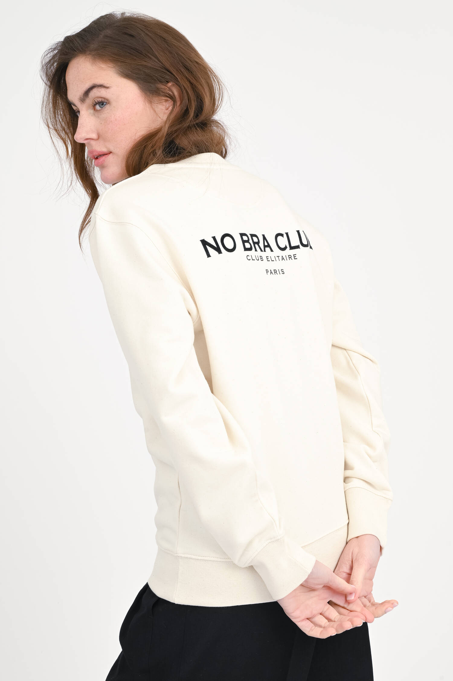 Sweatshirt NO BRA CLUB in Natur