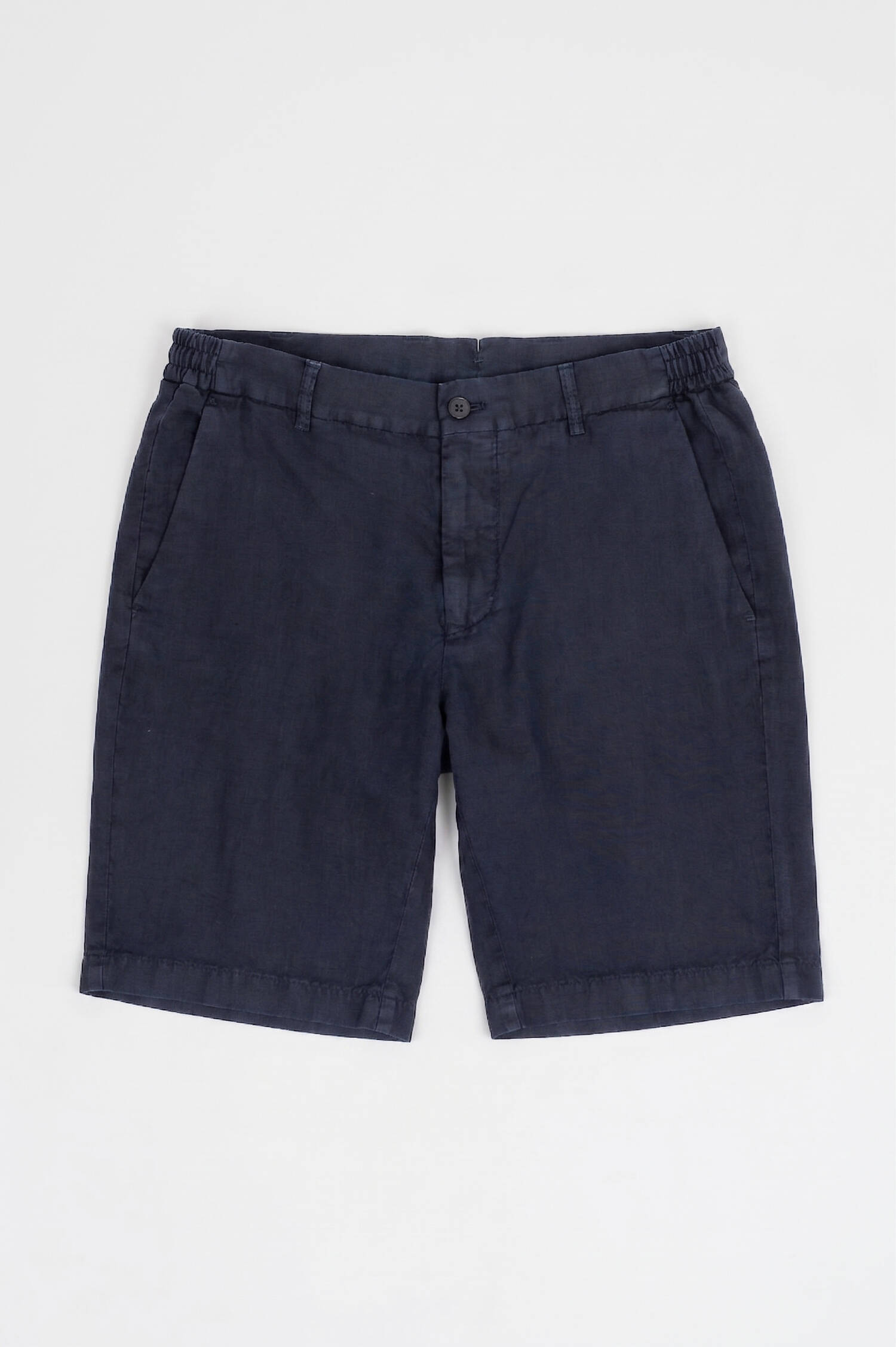 Leinen Bermuda in Navy