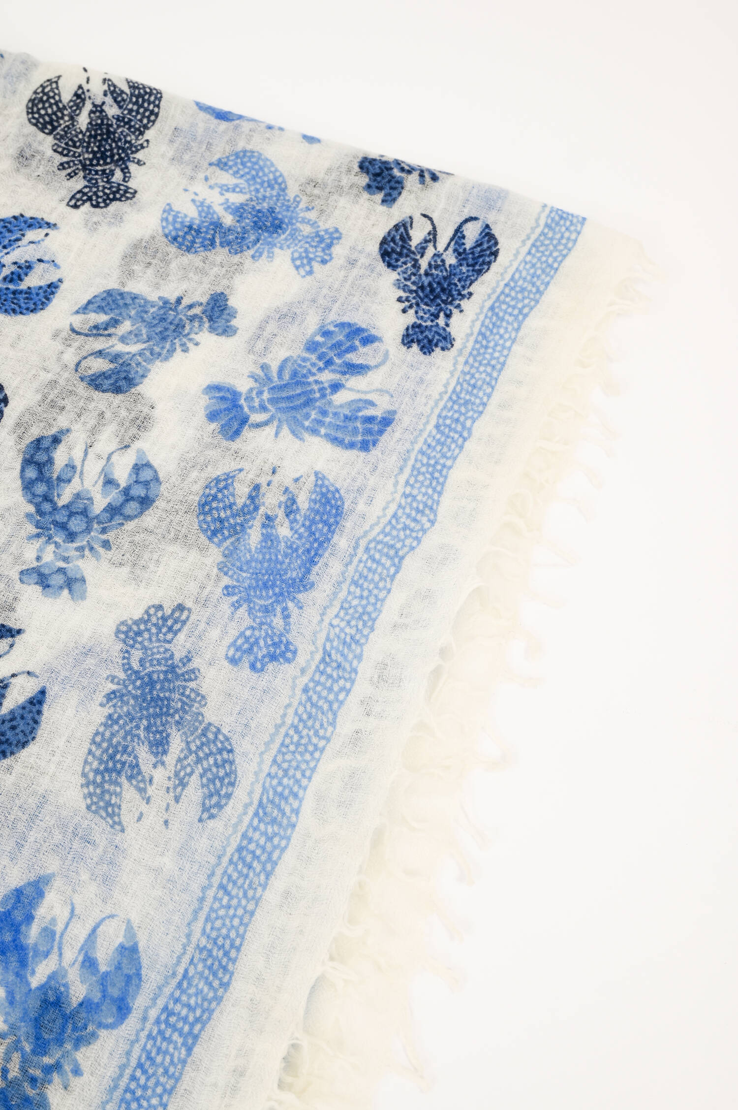 Woll-Tuch OBSTER in Blau