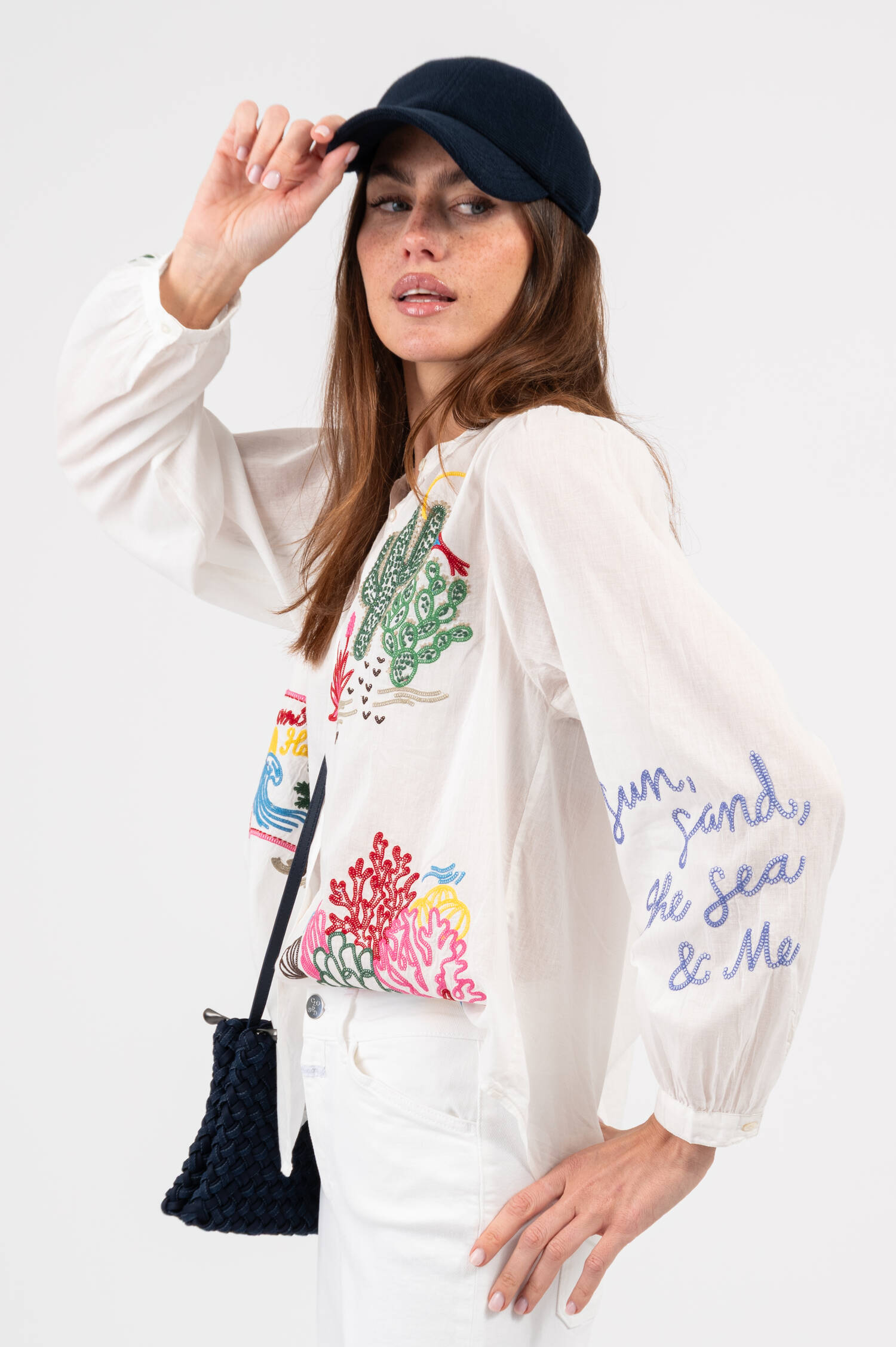 Strick Basecap in Navy