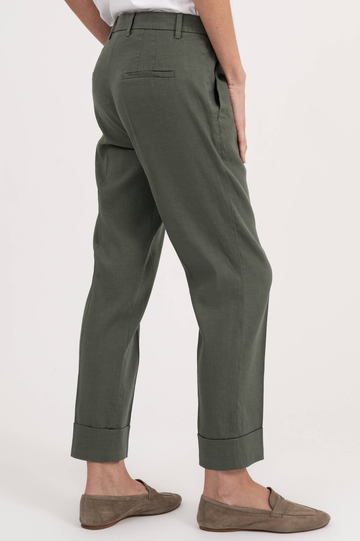 Leinenhose KRYSTAL in Khaki