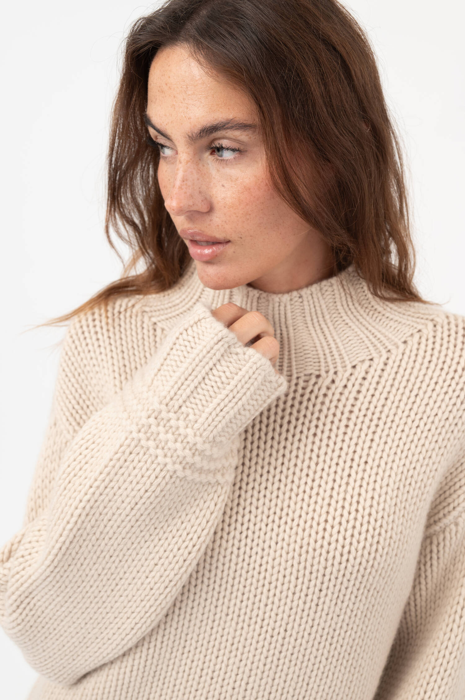 Cashmere-Pullover in Beige Cashmere-Pullover in Beige