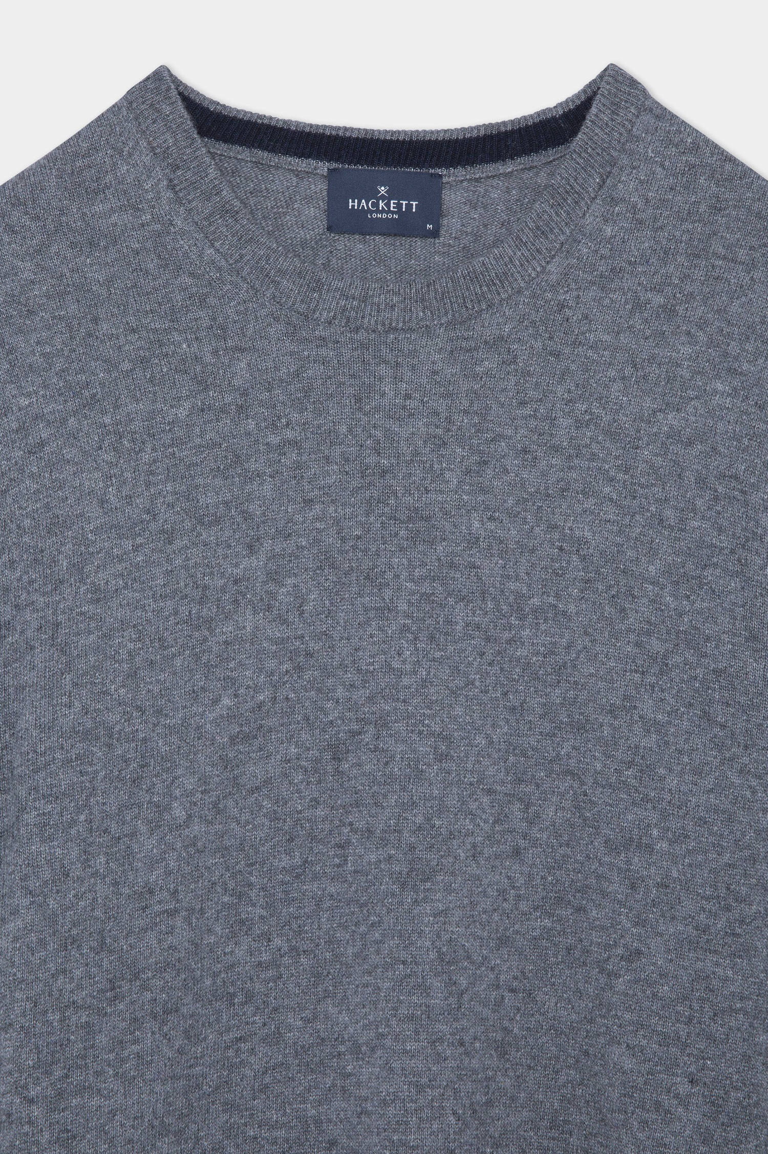 Rundhals-Pullover in Anthrazit