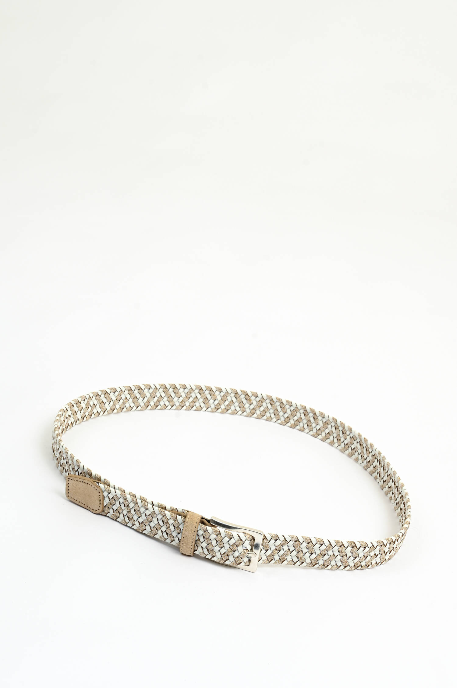 Flechtgürtel HONOLULU in Beige/Weiß Flechtgürtel HONOLULU in Beige/Weiß