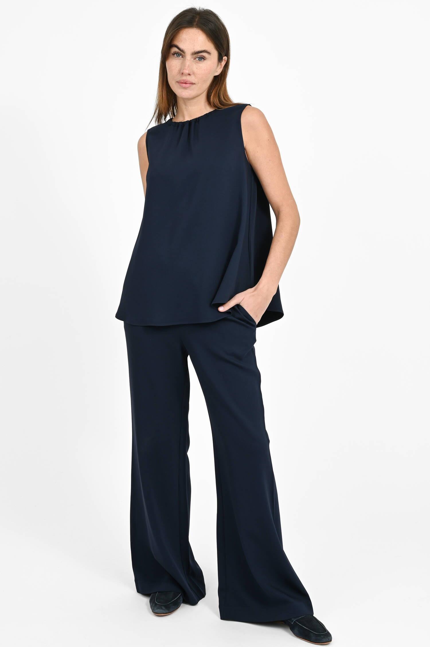 Viskose-Top in Midnight