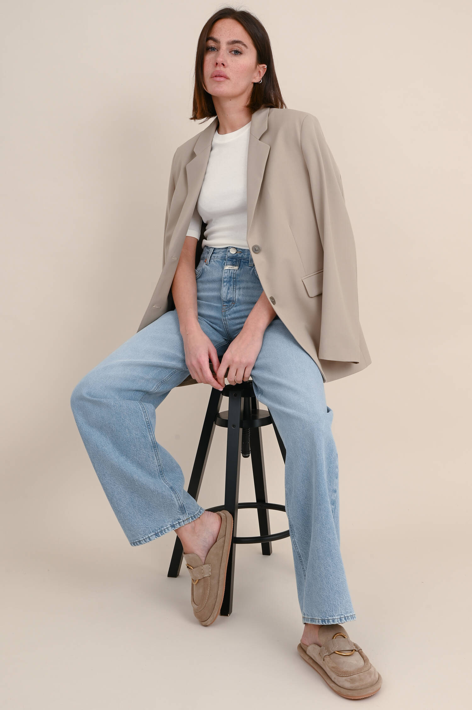 Flared Jeans in Hellblau