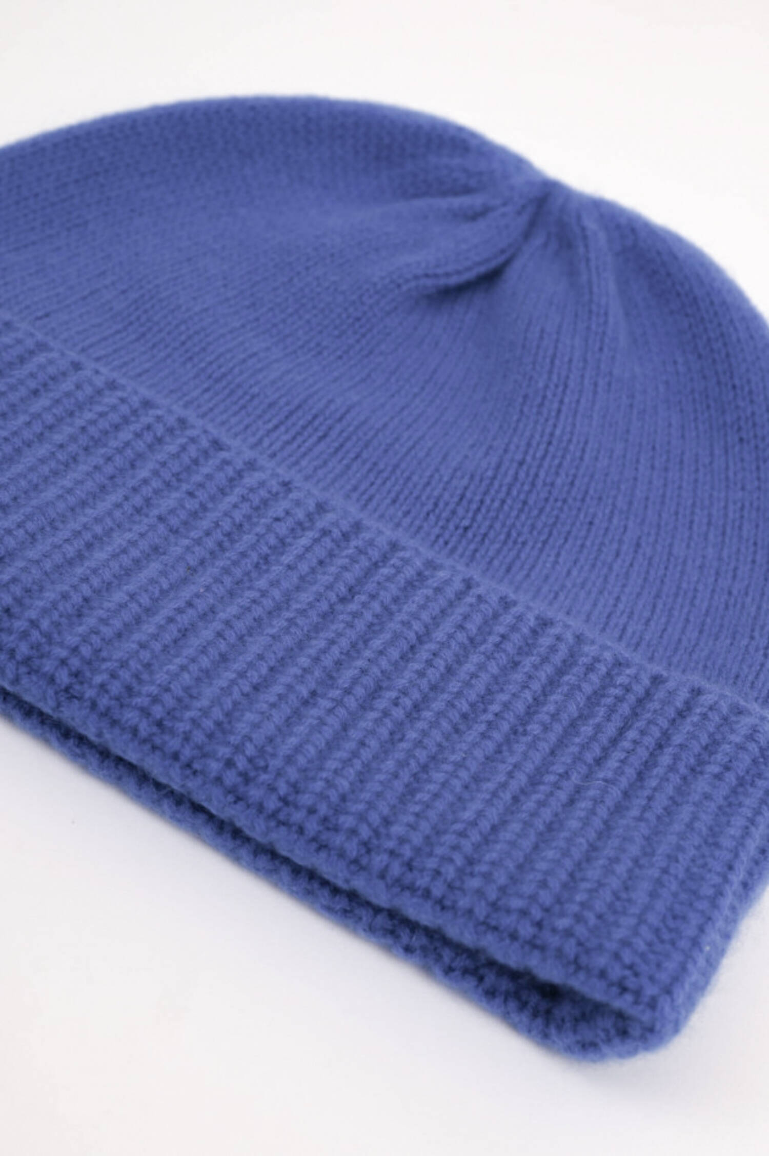 Cashmere Mütze in Brilliantblau