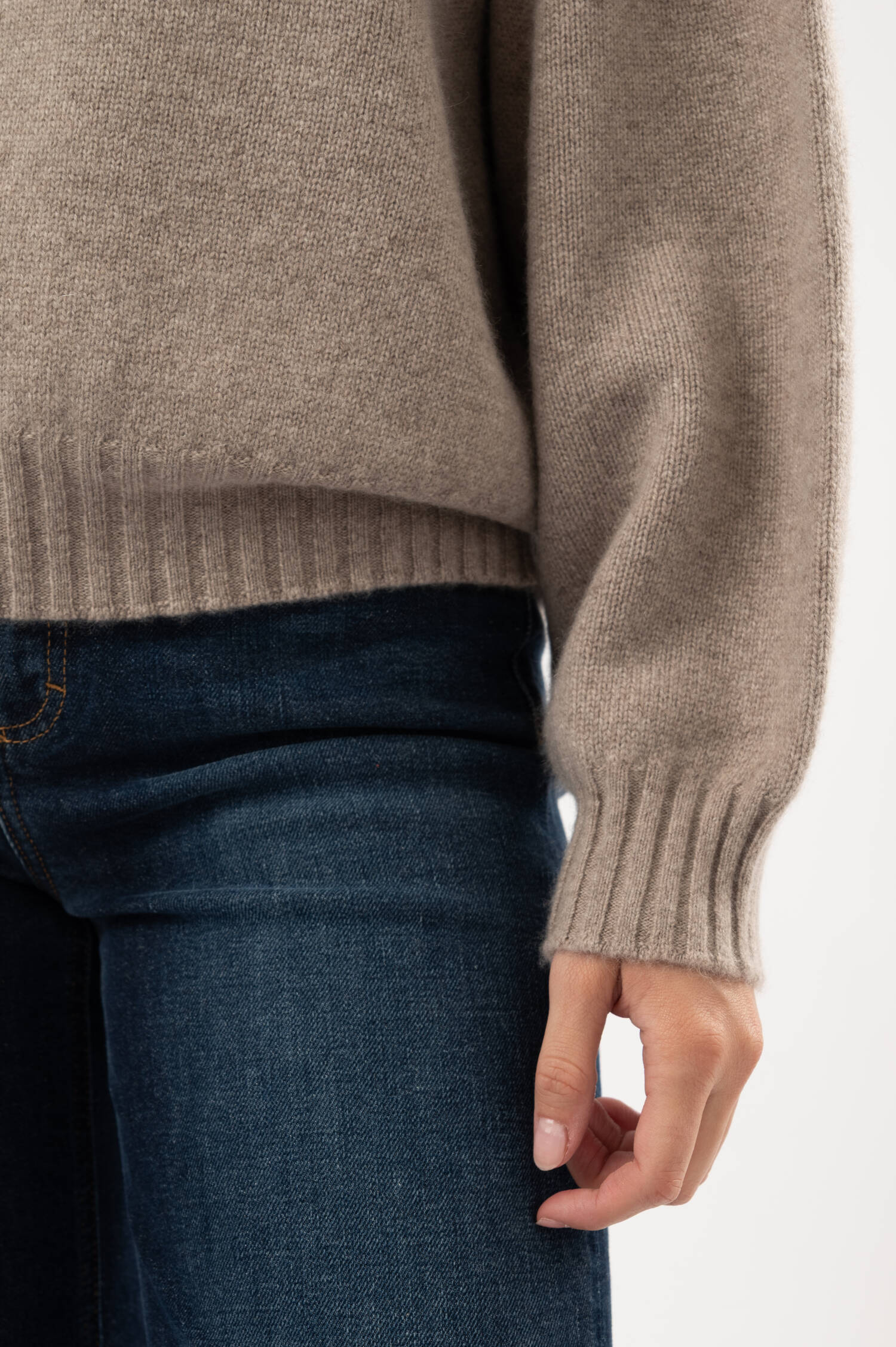 Cashmere-Pullover KINGS ROAD in Beige Cashmere-Pullover KINGS ROAD in Beige