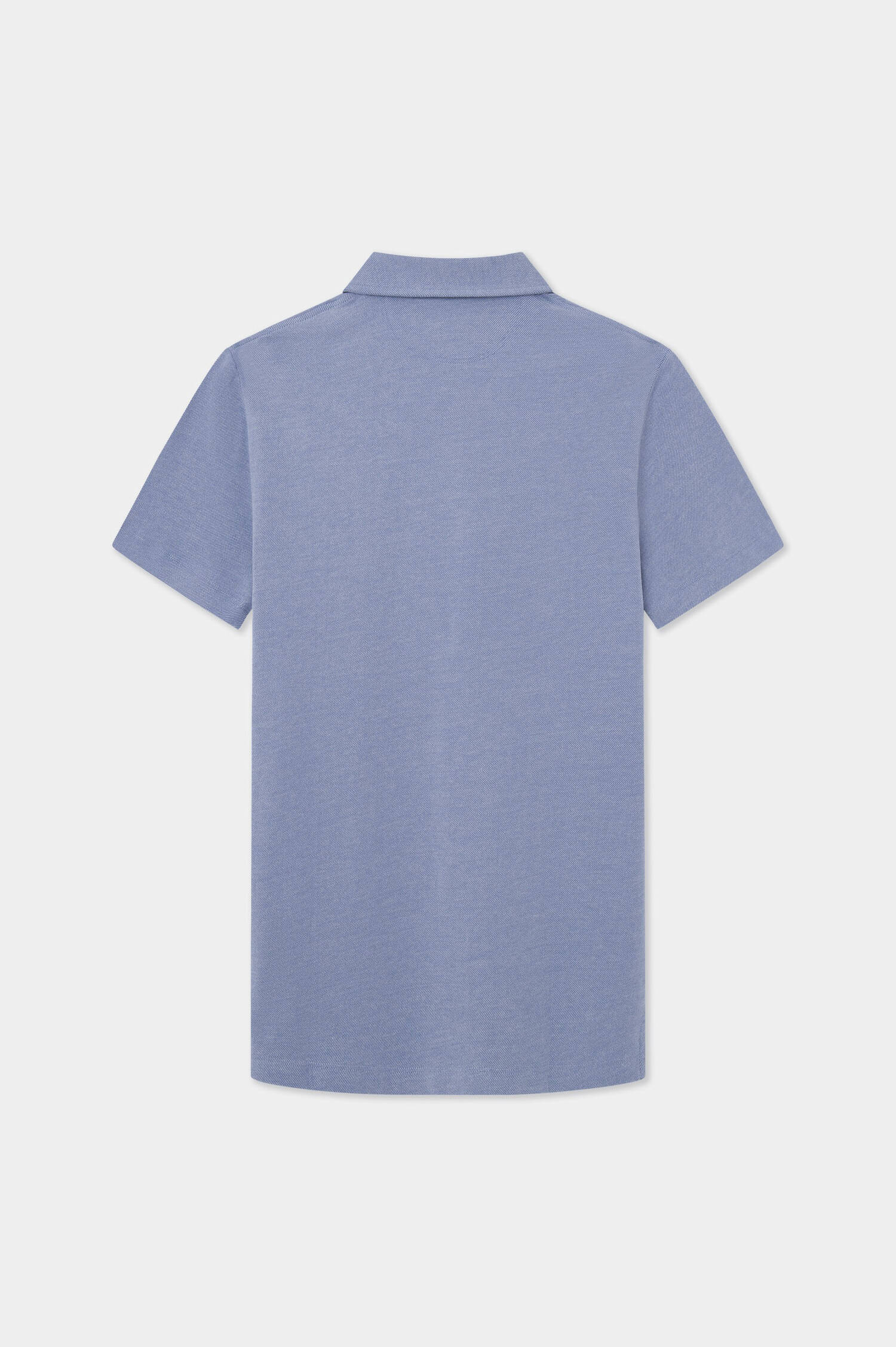 Polo-Shirt mit gesticktem Logo in Blau Polo-Shirt mit gesticktem Logo in Blau