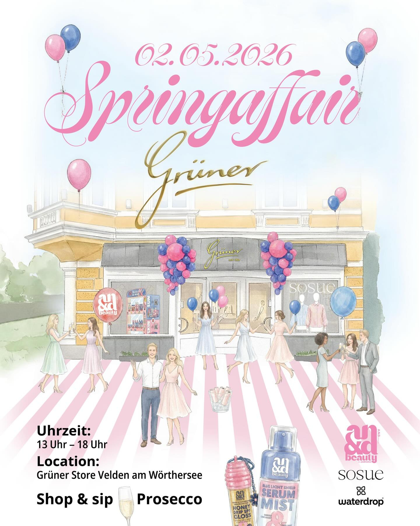 Proud to announce THE Party for Spring Affair 🩷 everybody is Welcome @andbeauty &amp; @sosue_official  presenting their Labels 🩷