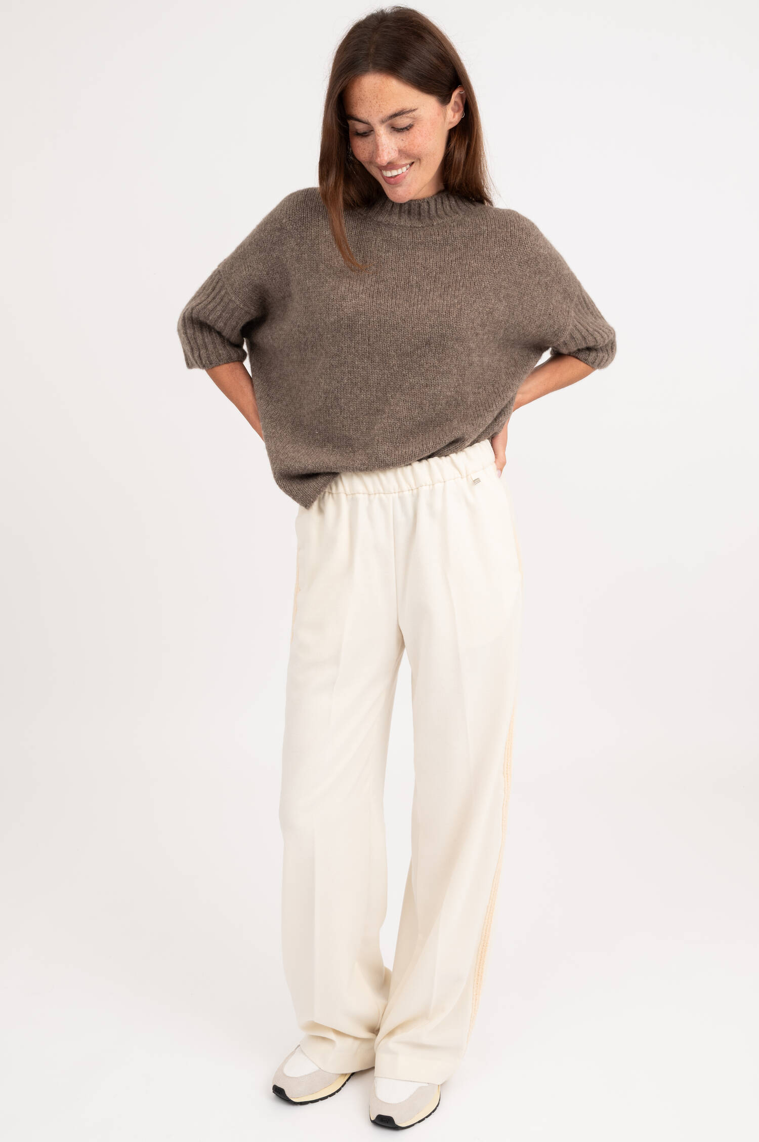 Woll-Mix Hose in Natur