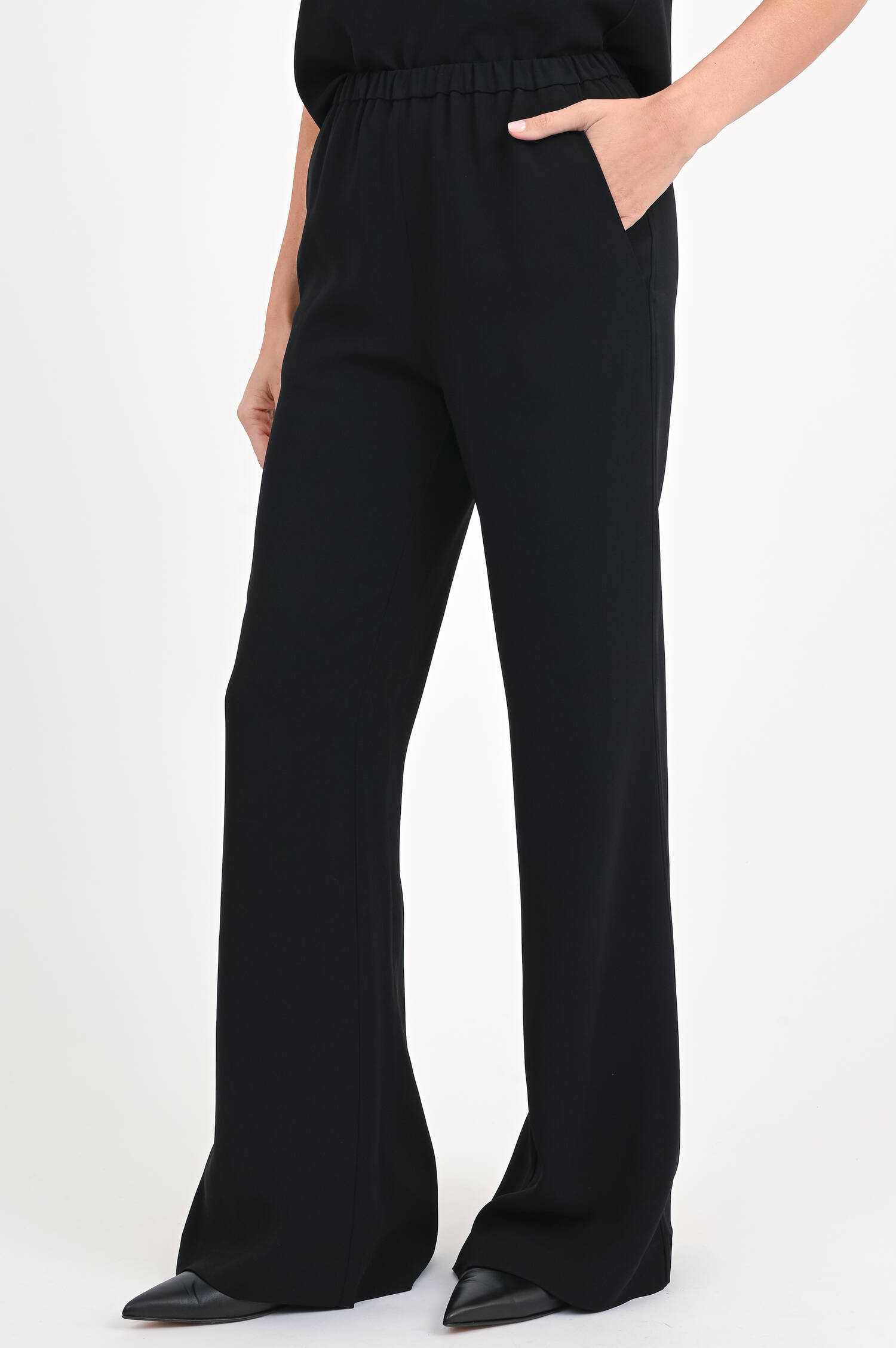 Wide-Leg Hose TABEA in Schwarz