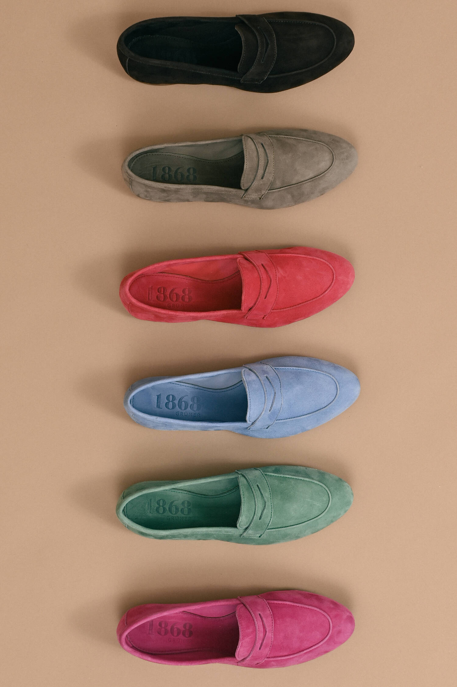 Veloursleder-Loafer in Hellblau Veloursleder-Loafer in Hellblau