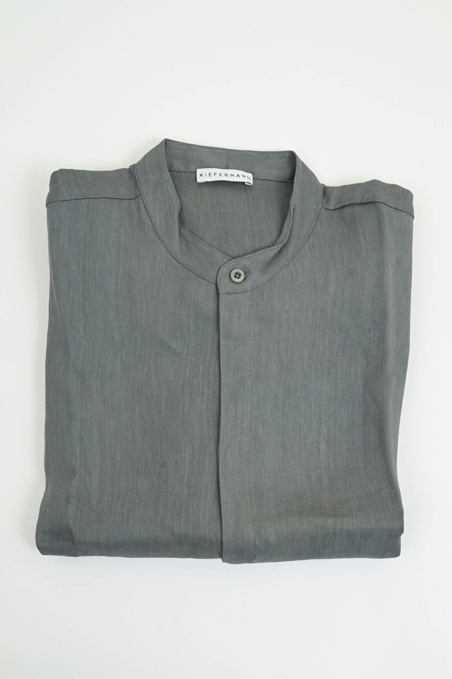 Hemd aus Leinen-Mix in Cement