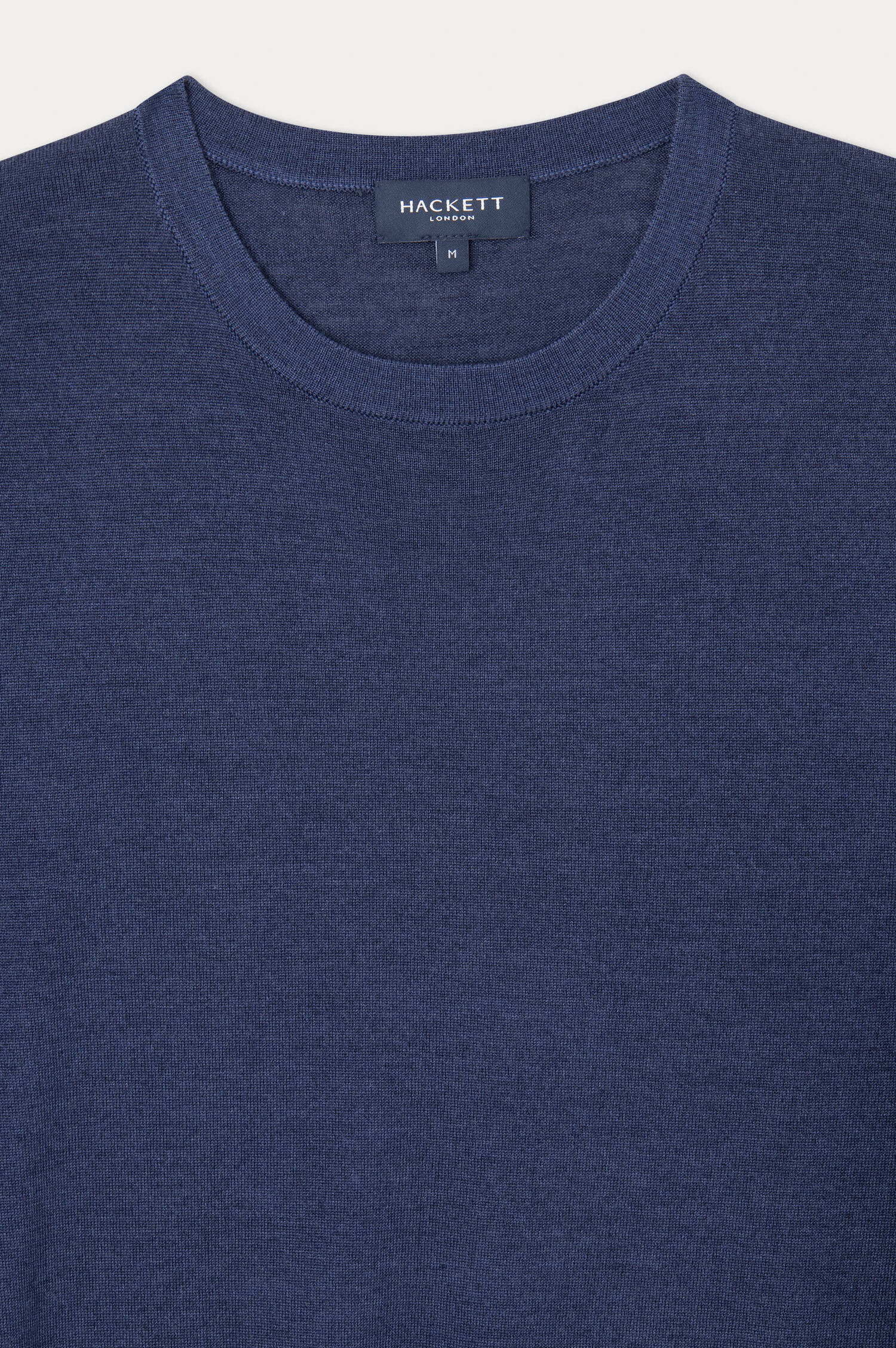 Pullover aus Merinowolle und Seide in Navy