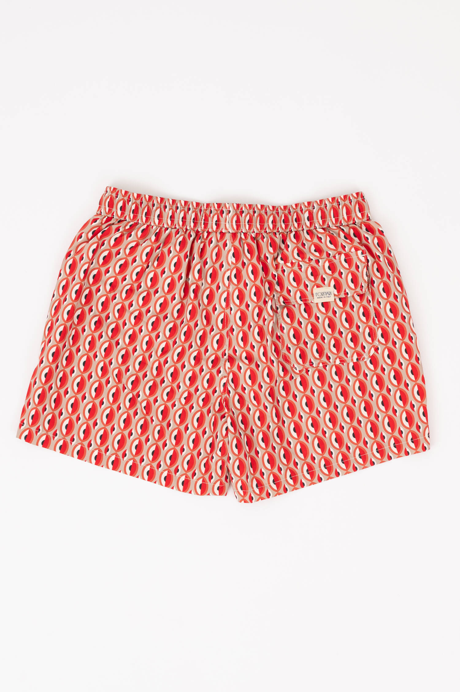Badehose MANITOU in Beige/Rot