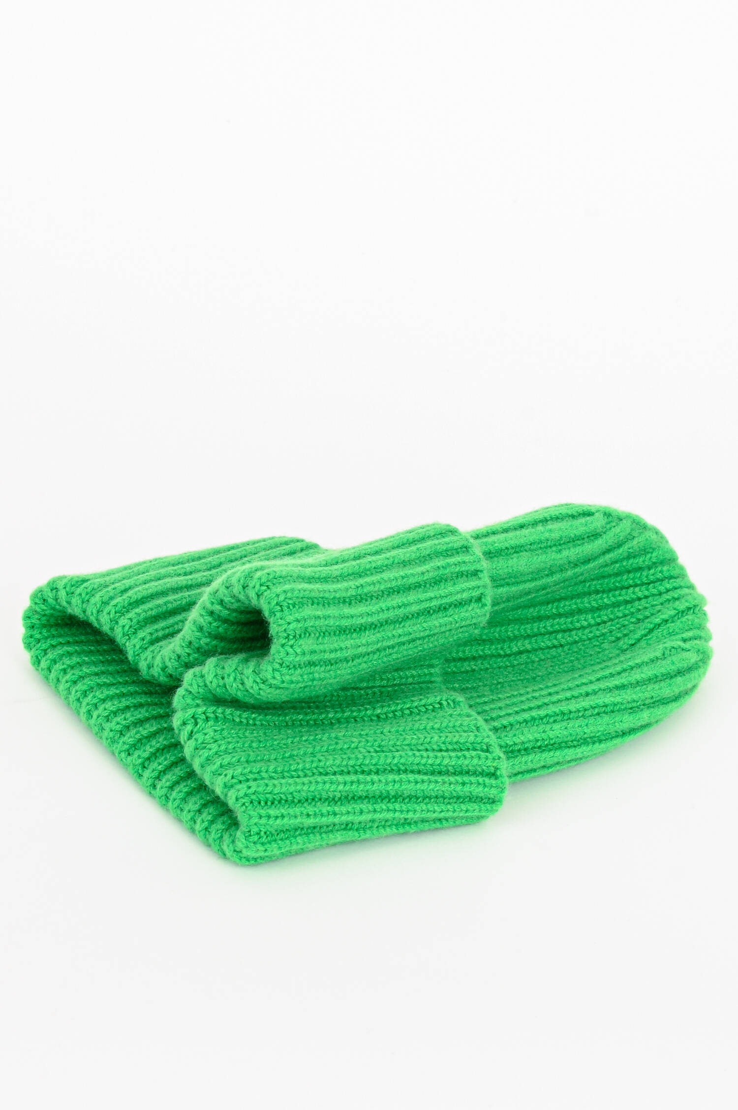 Maxi-Mütze aus Cariaggi Cashmere in Grün