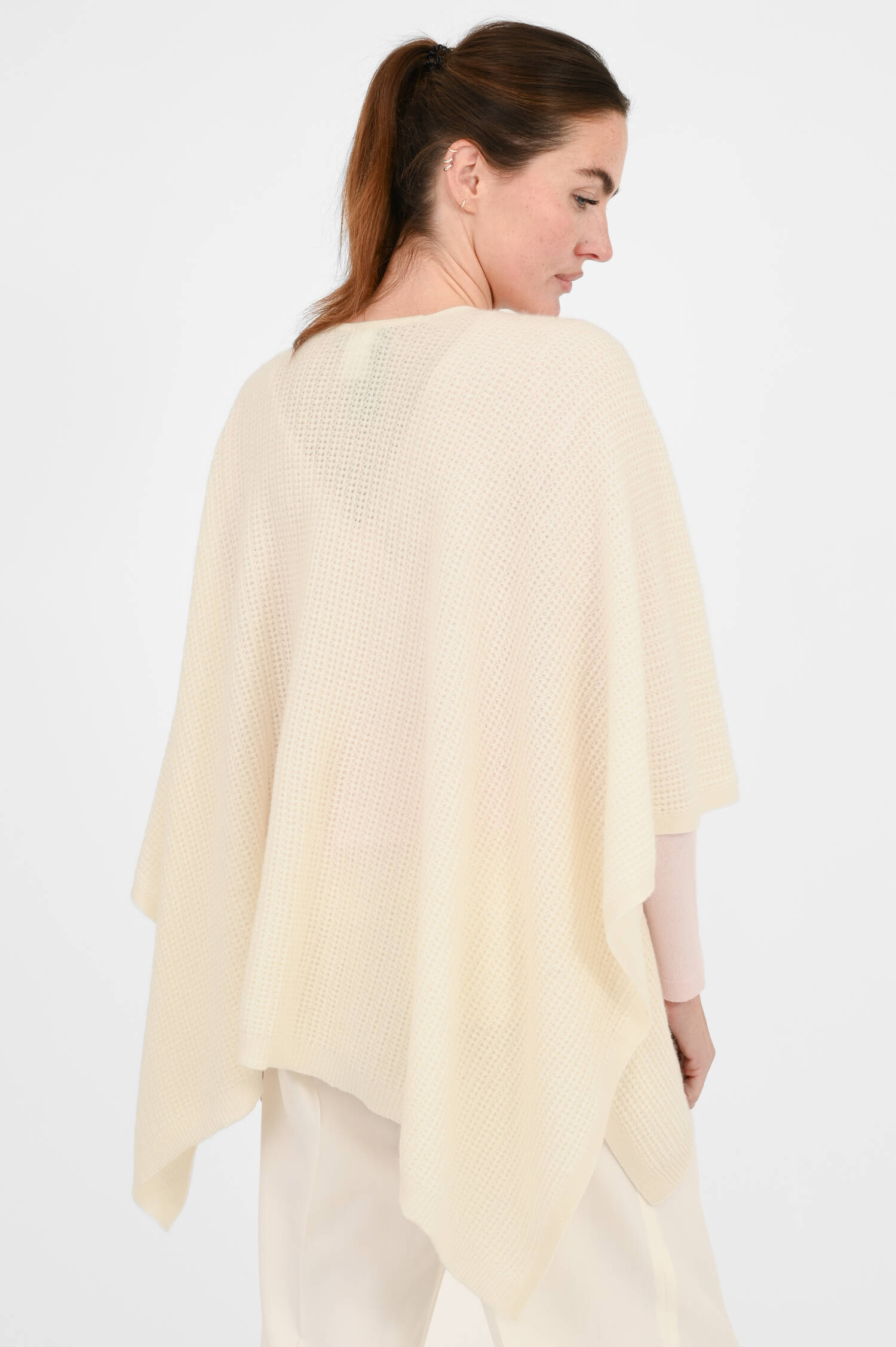 Cashmere-Dreieckstuch in Creme