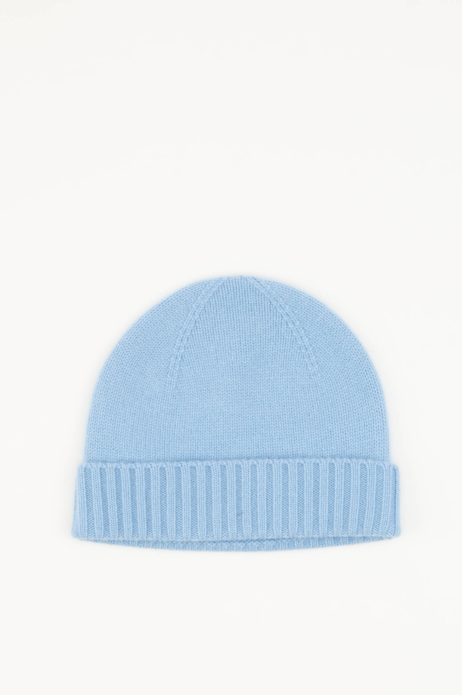 Cashmere-Beanie in Hellblau