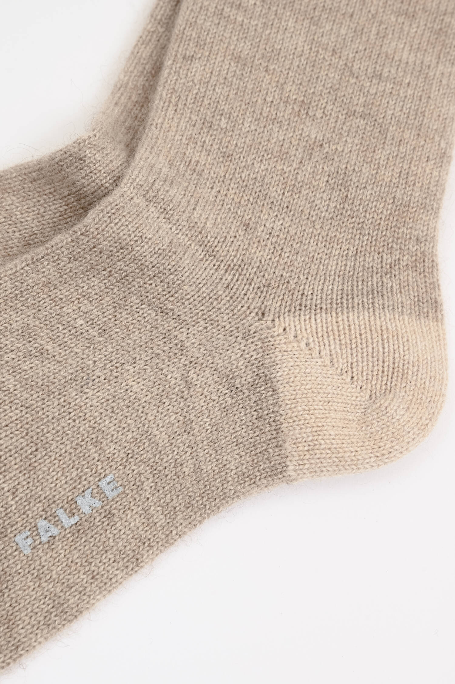 Socken aus Cashmere in Beige